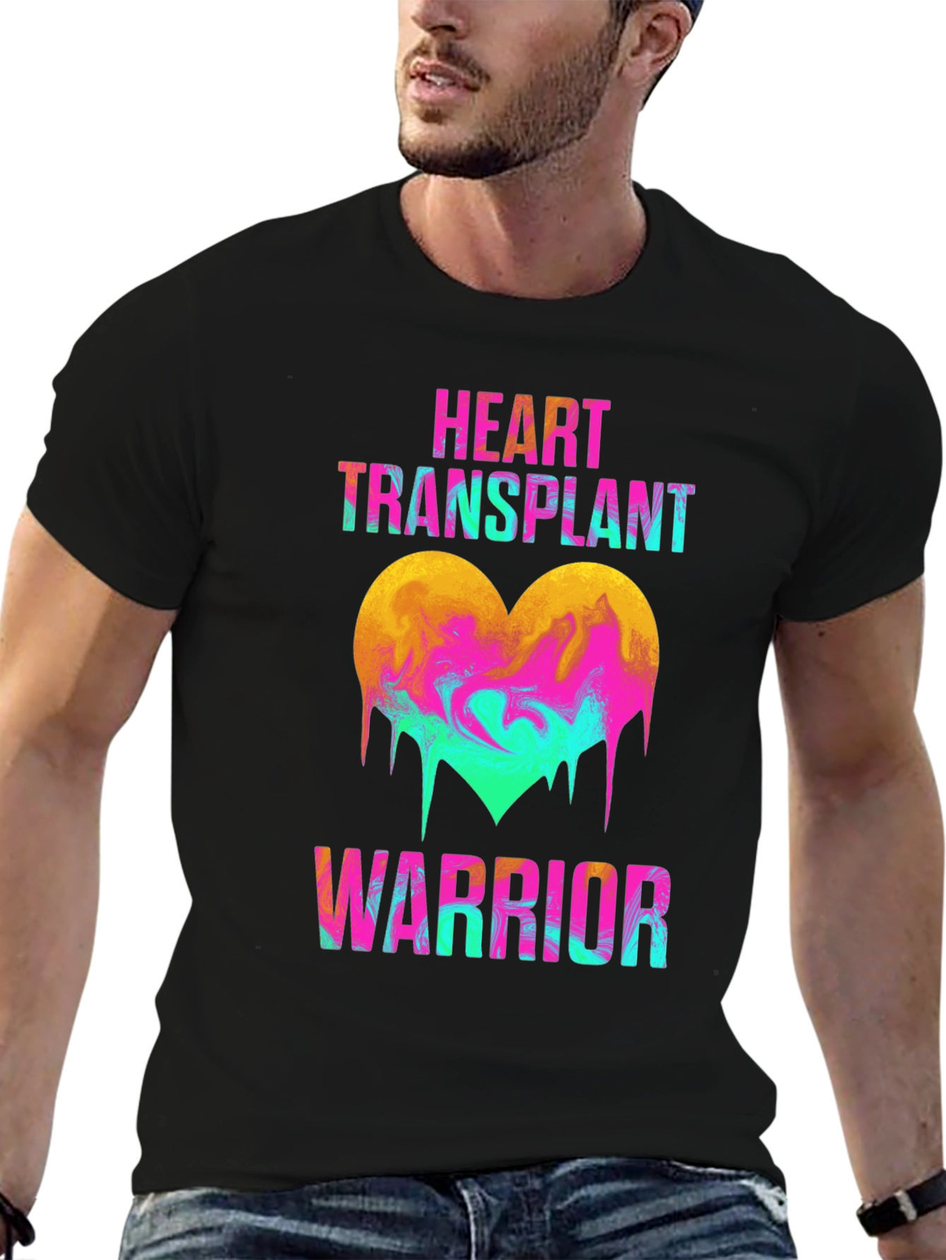 Black Heart Transplant Warrior Graphic Tee view 6