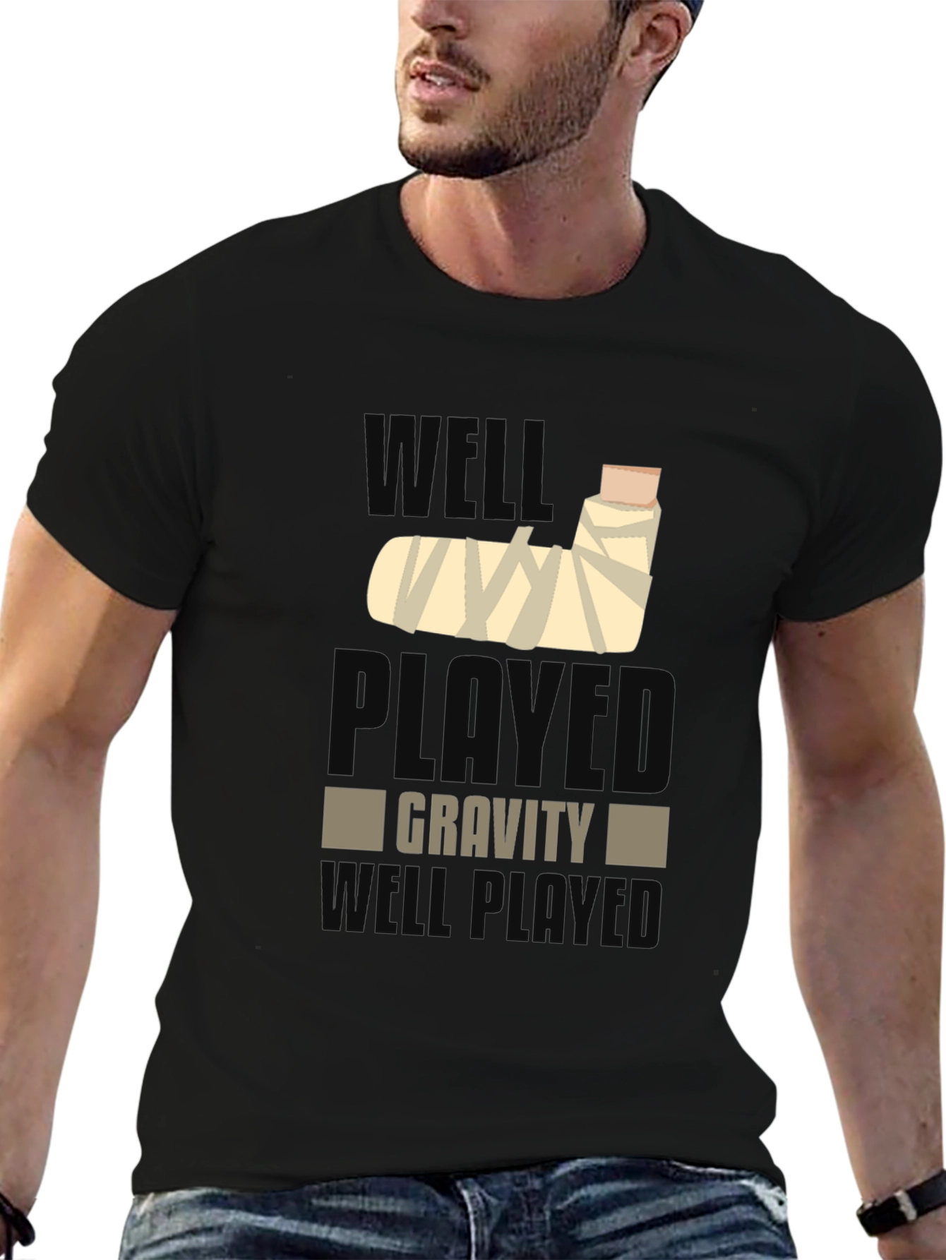 Black Well Played Gravity Tee view 6