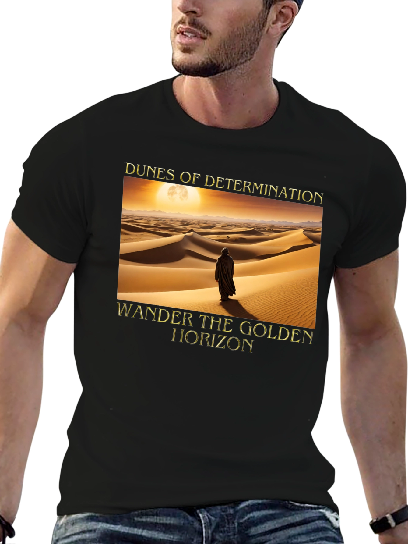 Black Dunes of Determination T-Shirt view 6