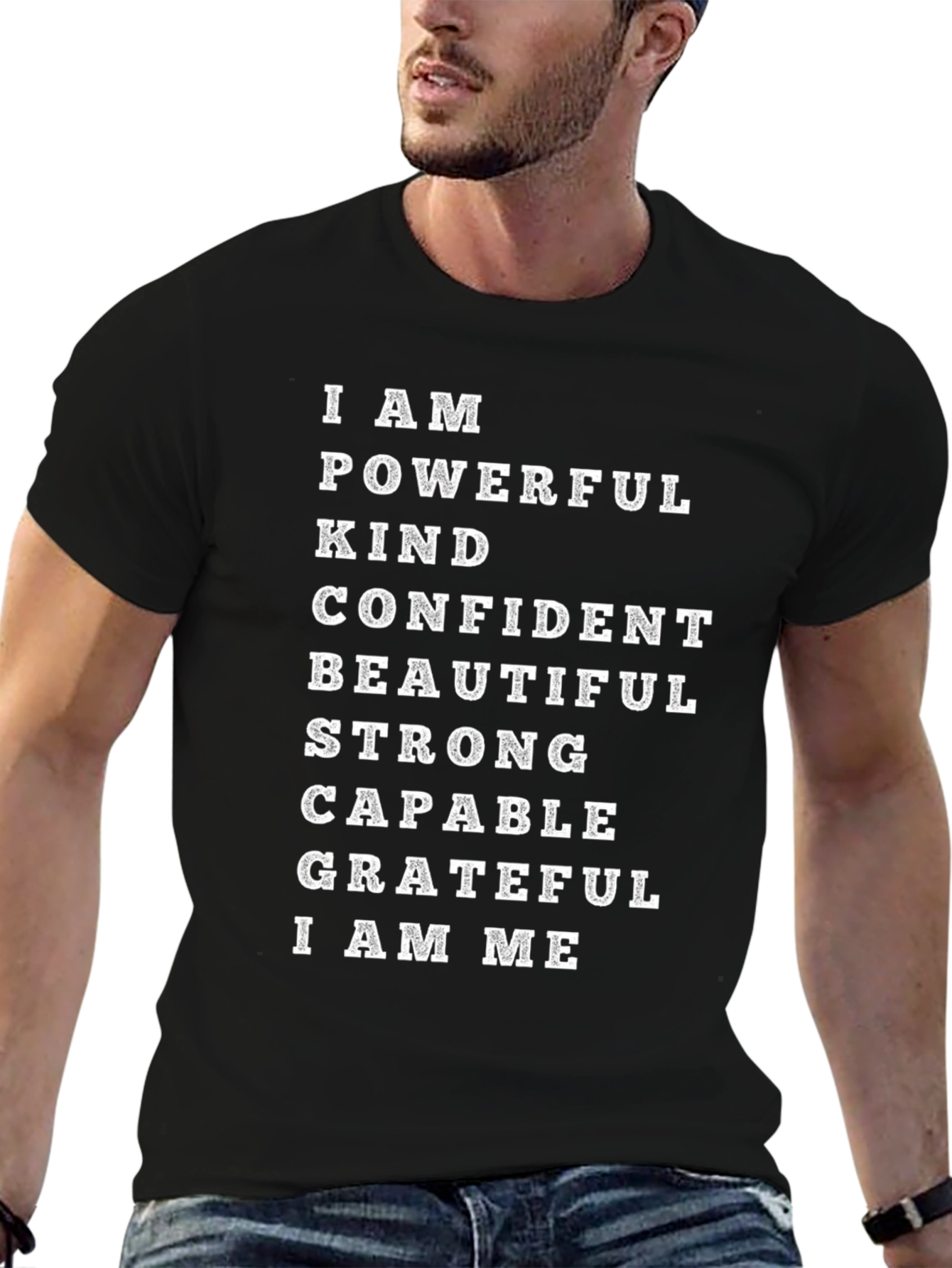 Black Empowered Affirmation T-Shirt - I AM ME  view 6