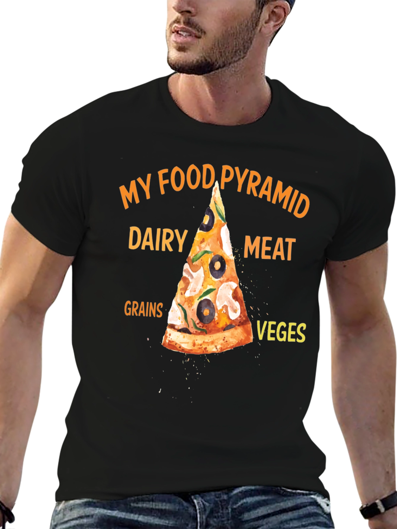 My Food Pyramid Pizza T-Shirt - 6