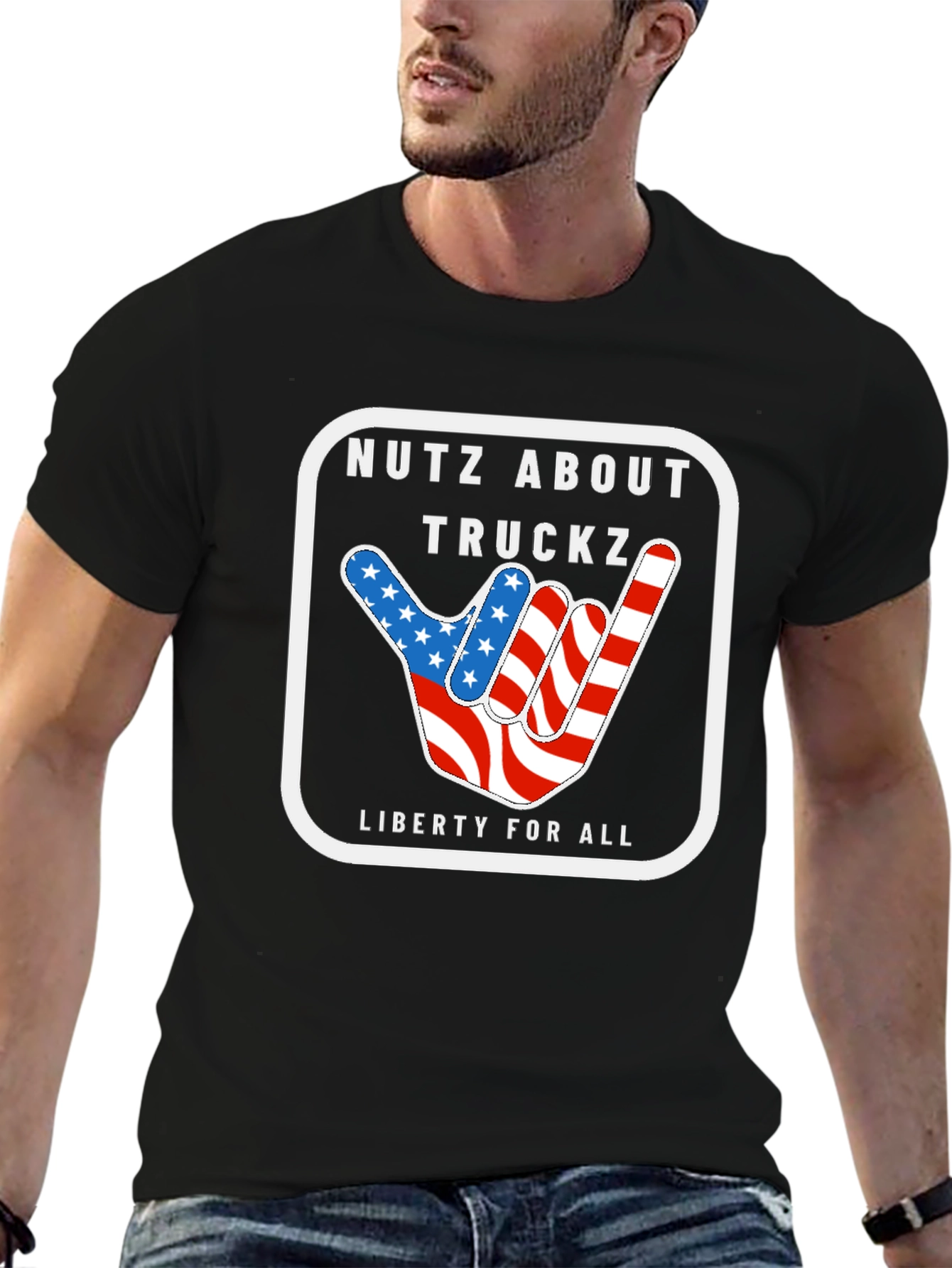 Black Nutz About Truckz Graphic T-Shirt view 6
