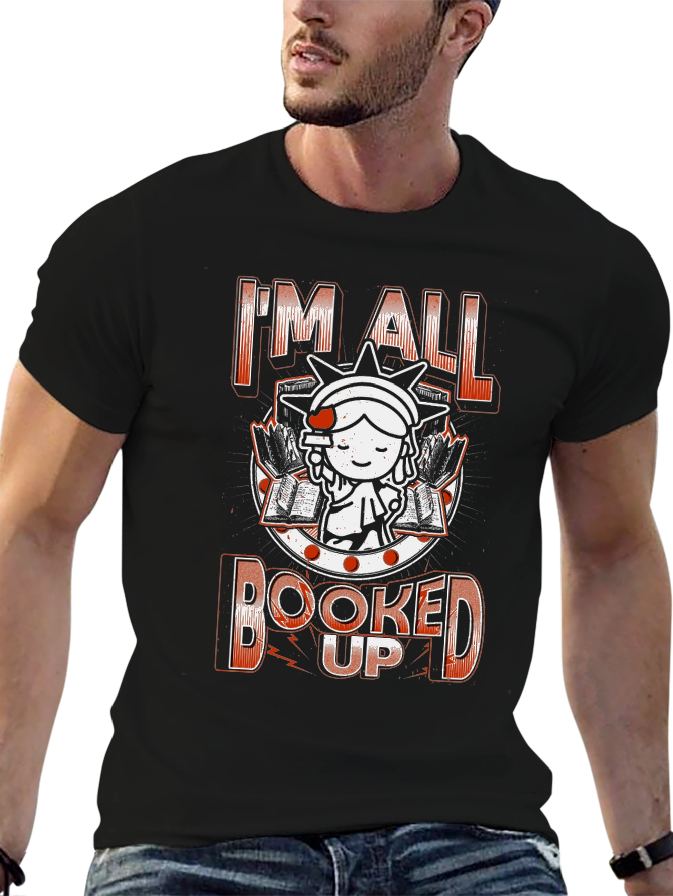 Black Booked Up Graphic T-Shirt view 6