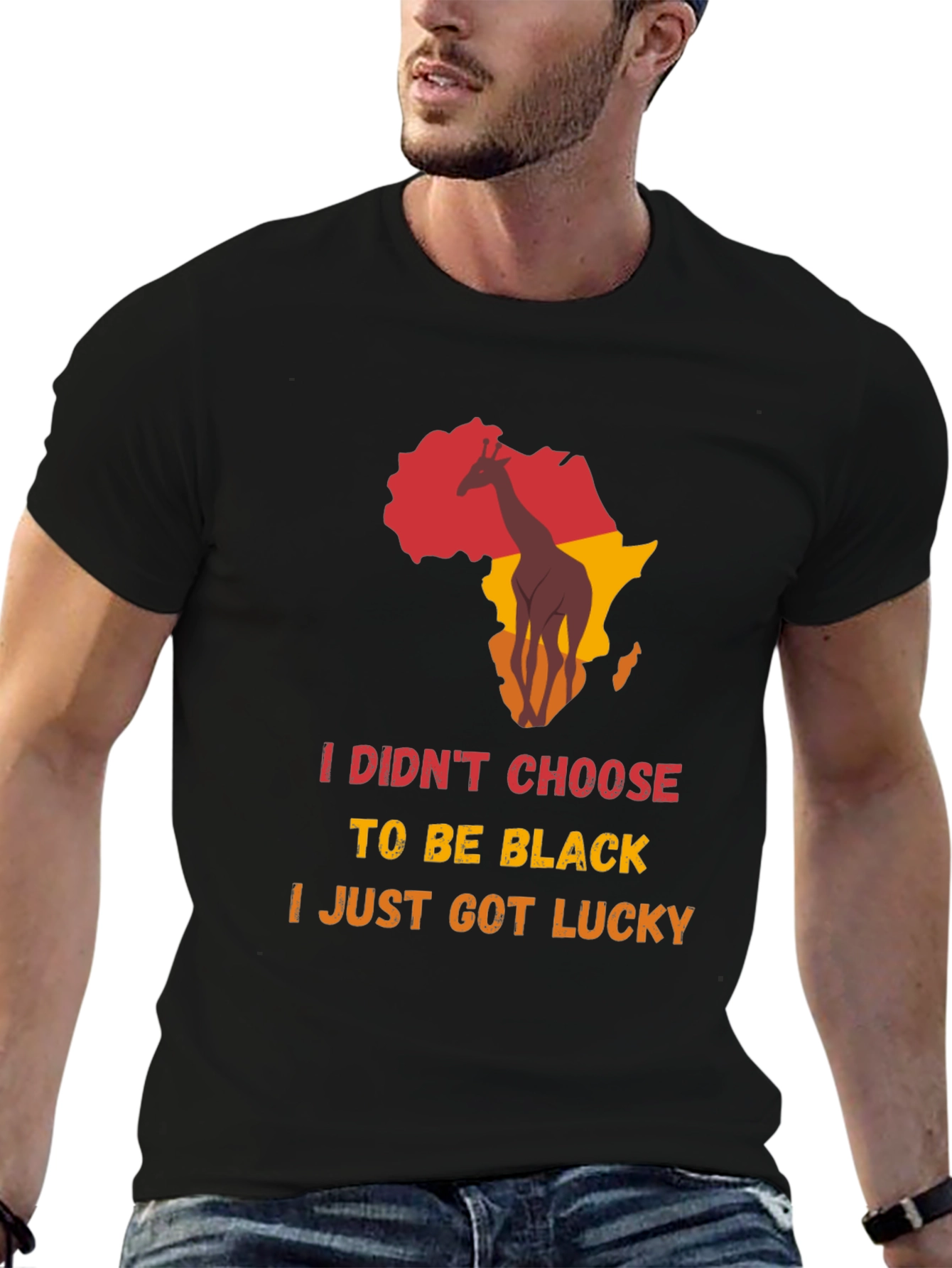 Black Lucky Black Graphic Tee view 6