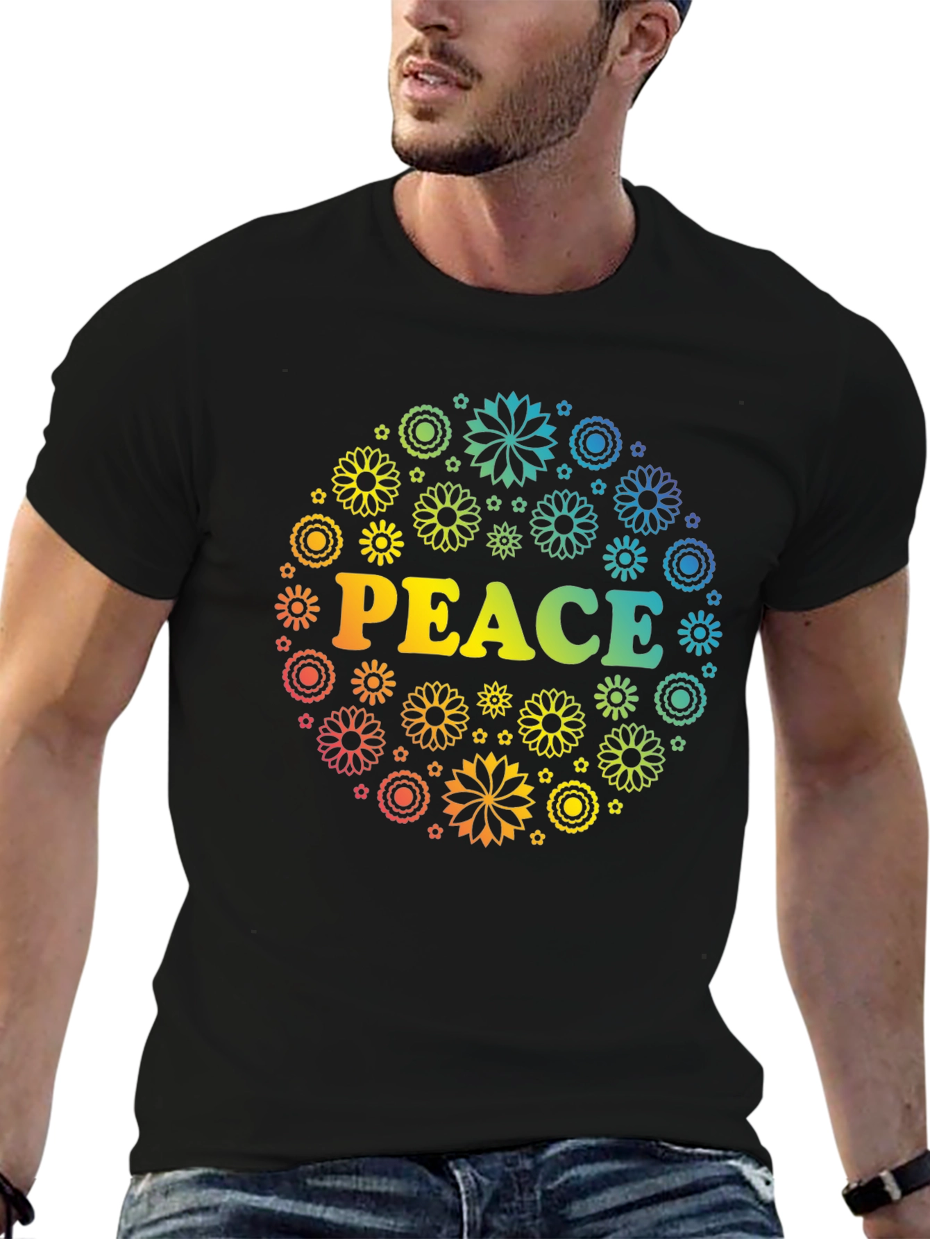 Peace Flower Power T-Shirt - 6