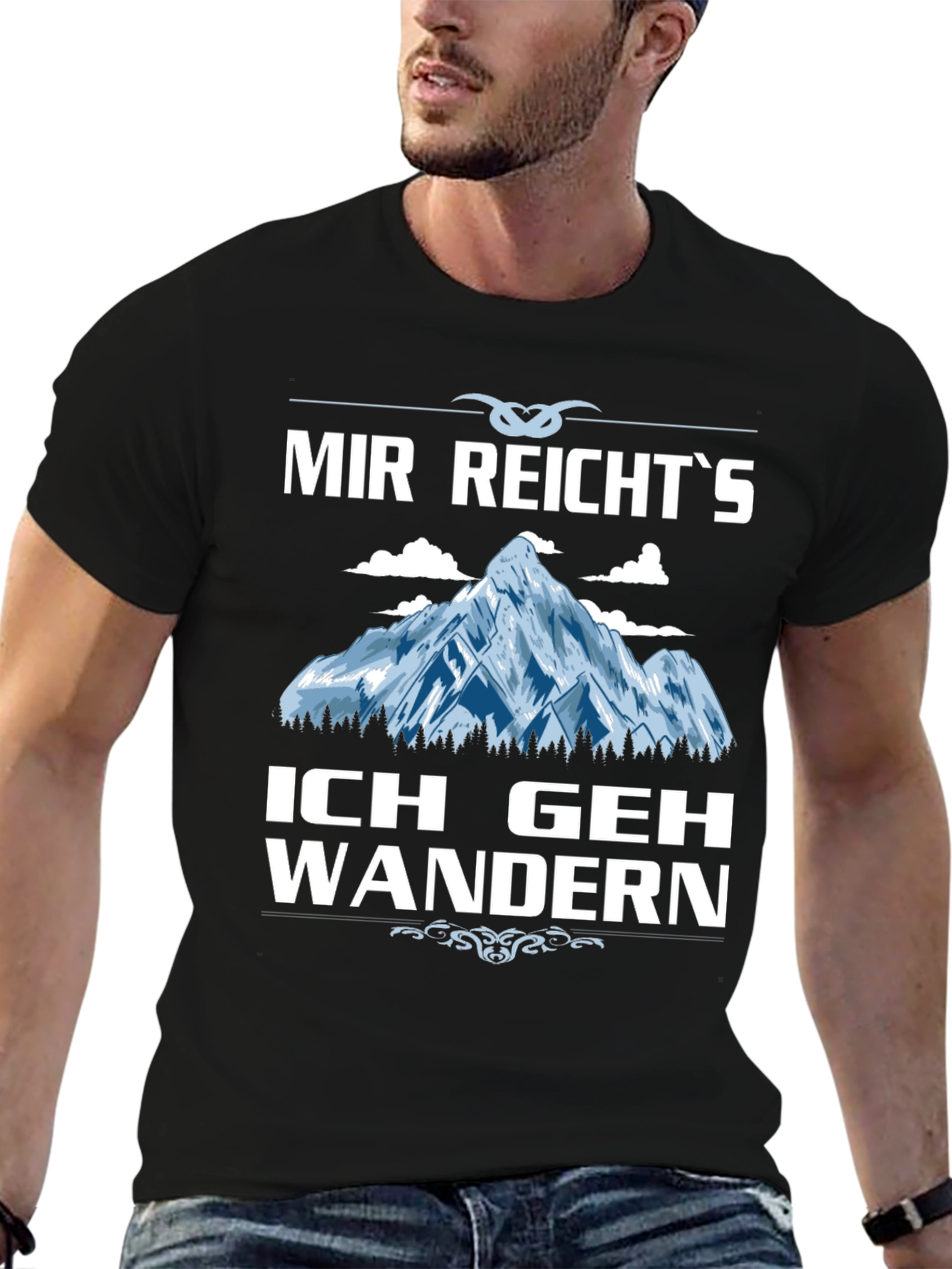Black Hiking T-Shirt - Mir Reicht's Ich Geh Wandern view 6
