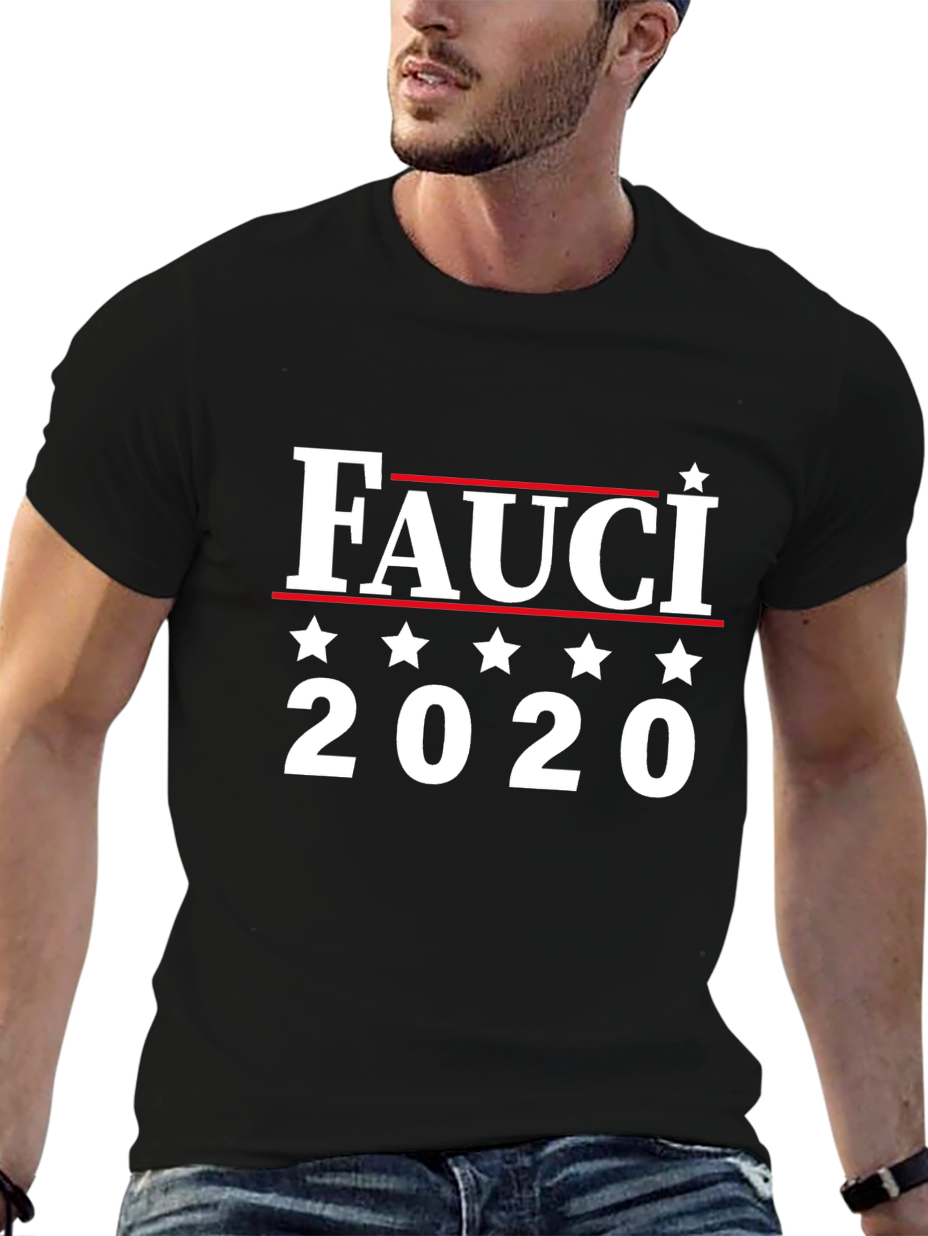 Black Fauci 2020 T-Shirt - Political Statement Tee view 6