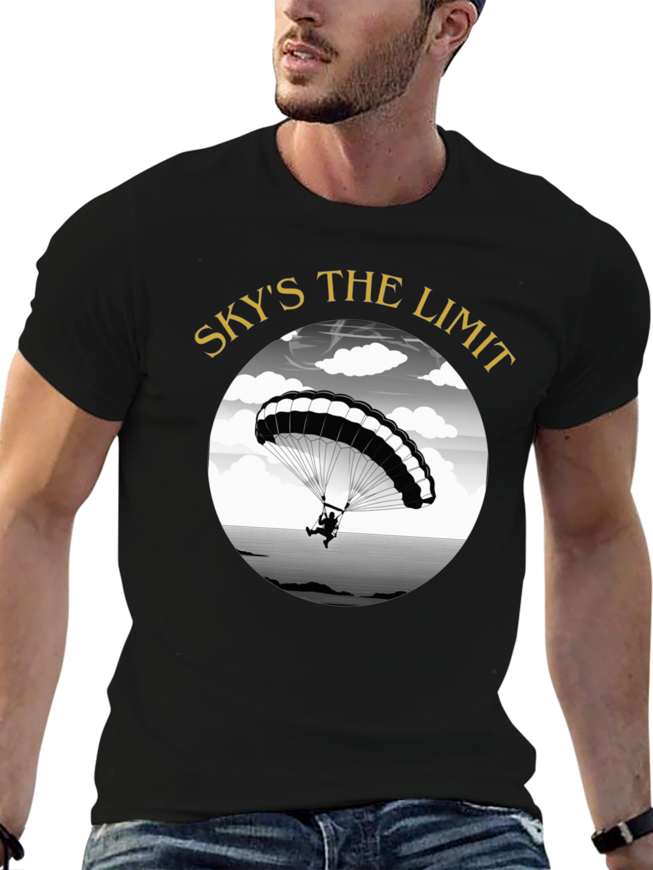 Black Sky's The Limit Parachute T-Shirt view 6