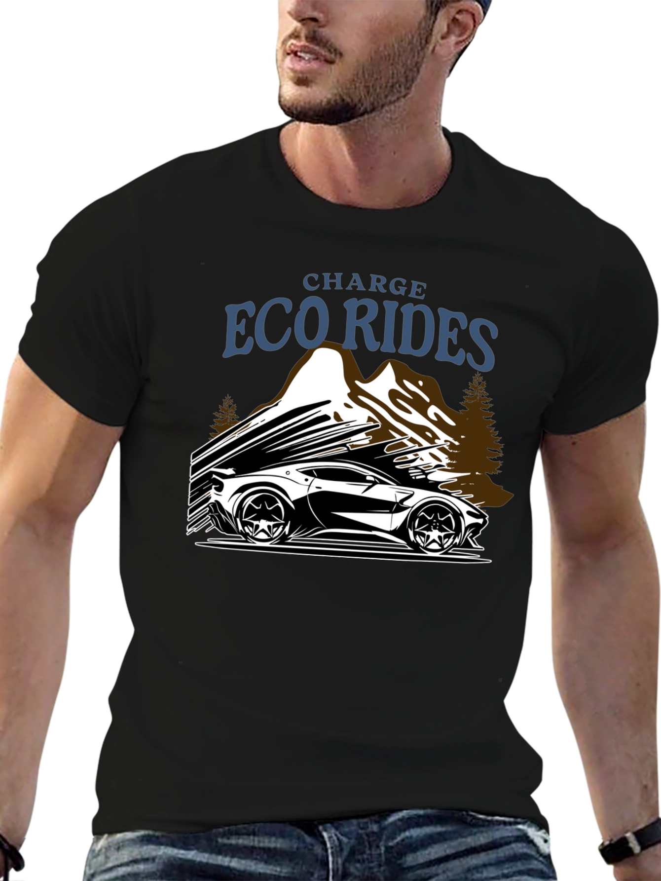 Eco Rides Graphic Tee - Charge Up Your Style - 6