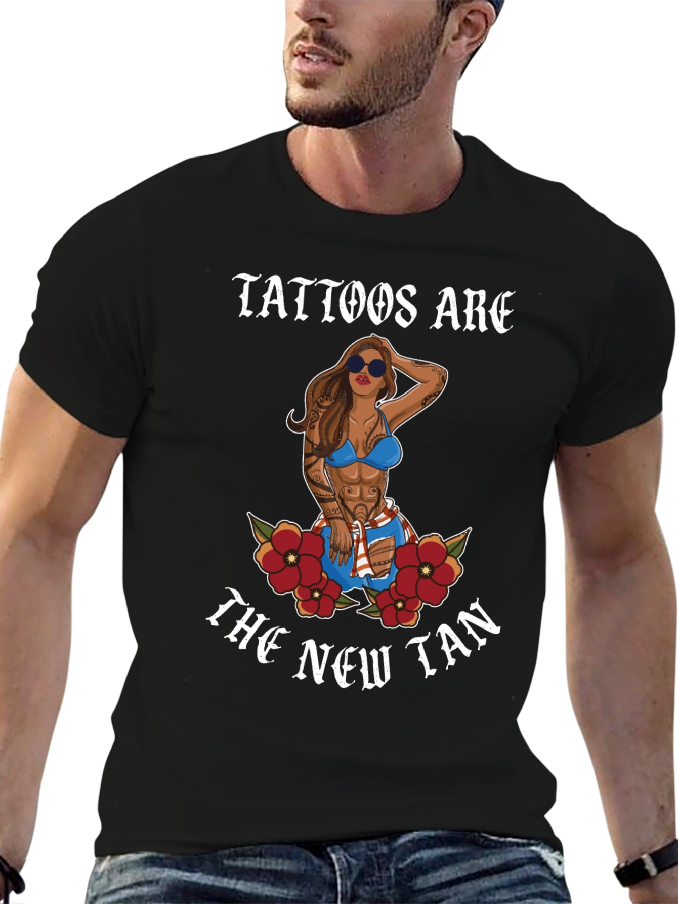 Tattoos Are The New Tan Graphic Tee - 6
