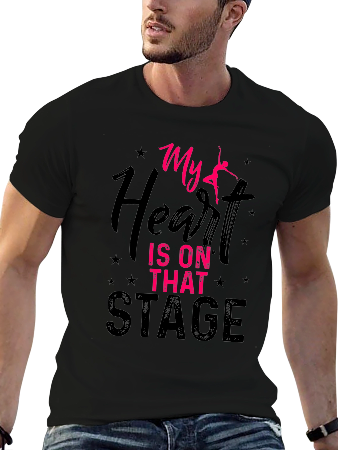 Black My Heart is on That Stage T-Shirt - Dance Lover Tee view 6