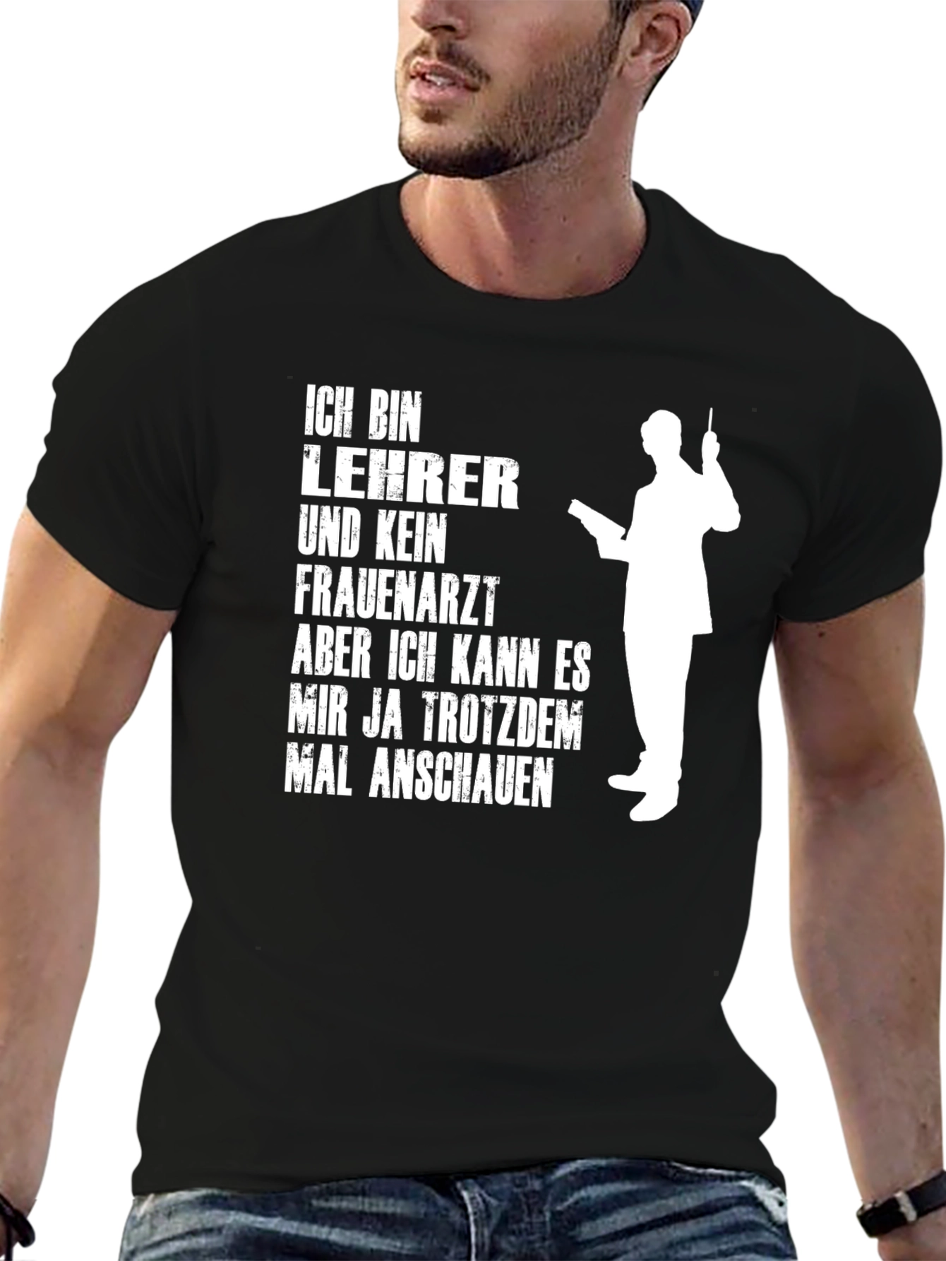 Black Teacher Novelty Graphic T-Shirt view 6
