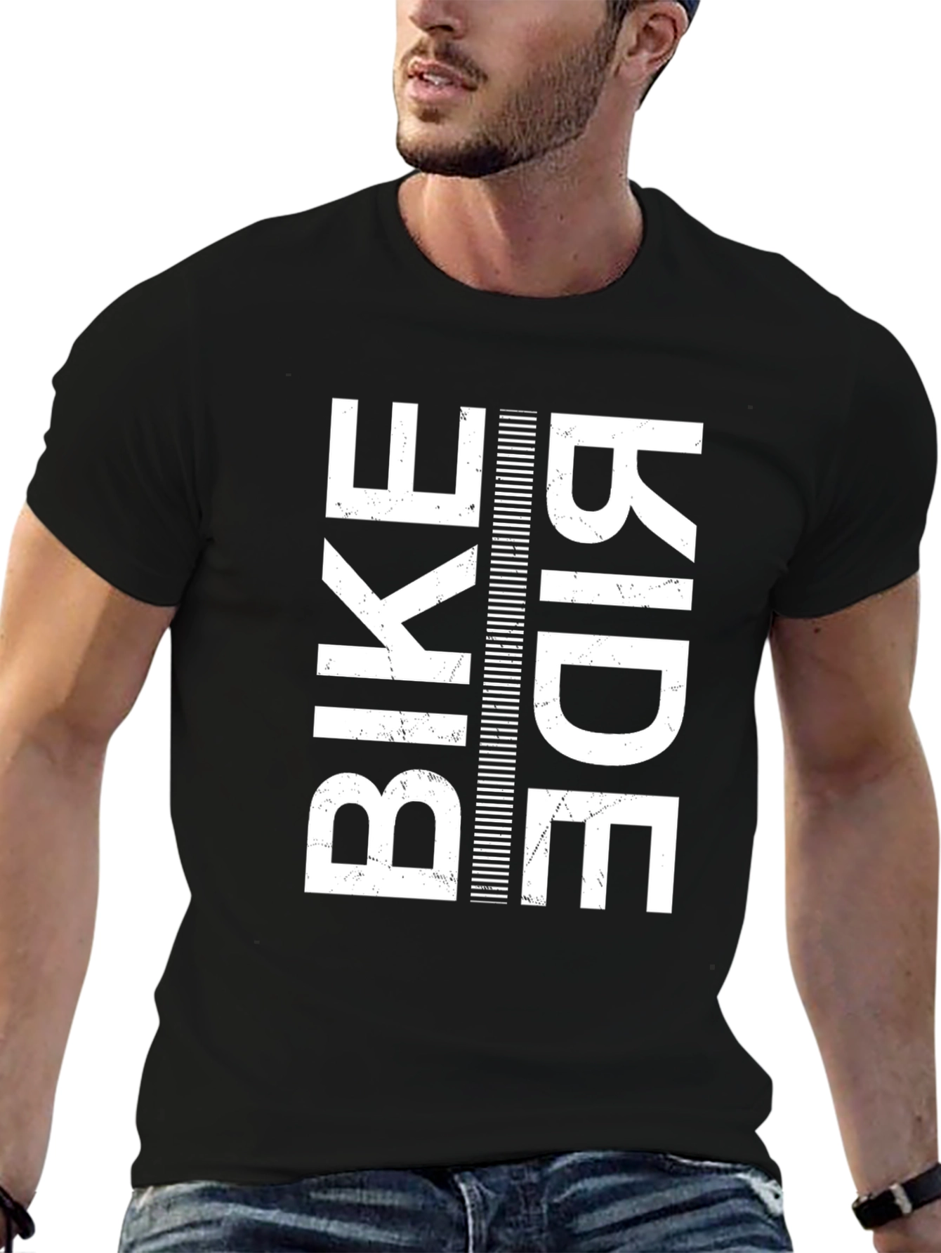 Black Ride Bike Kid T-Shirt - Black view 6