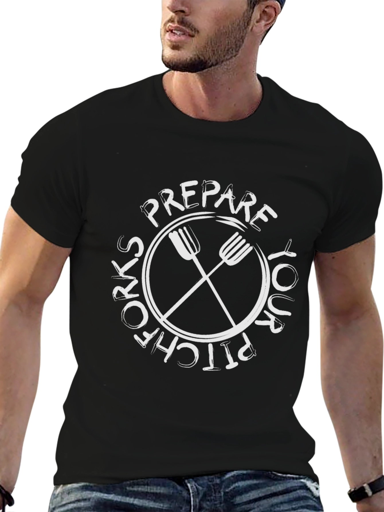 Black Prepare Your Pitchforks T-Shirt view 6