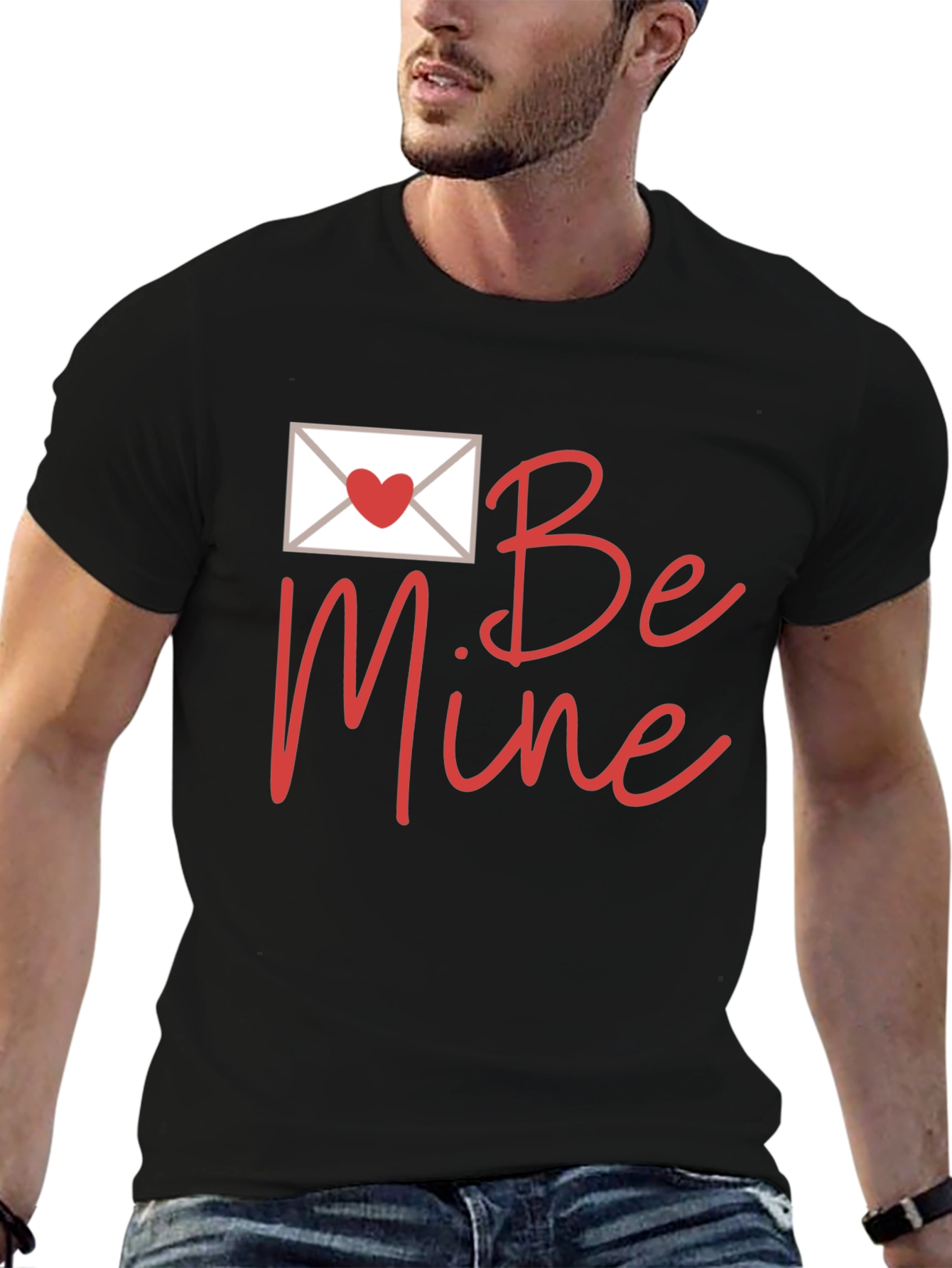 Black Be Mine Valentine's Day Graphic Tee view 6