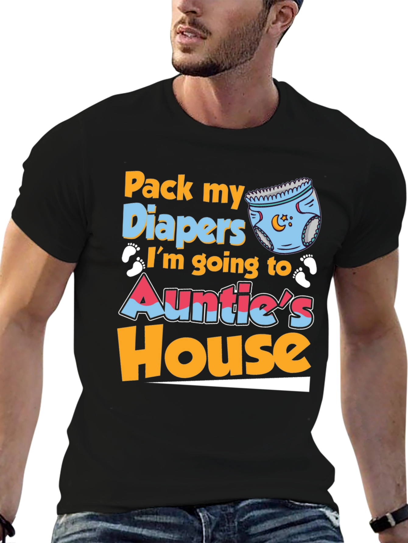 Pack My Diapers Auntie's House Baby Tee - 6