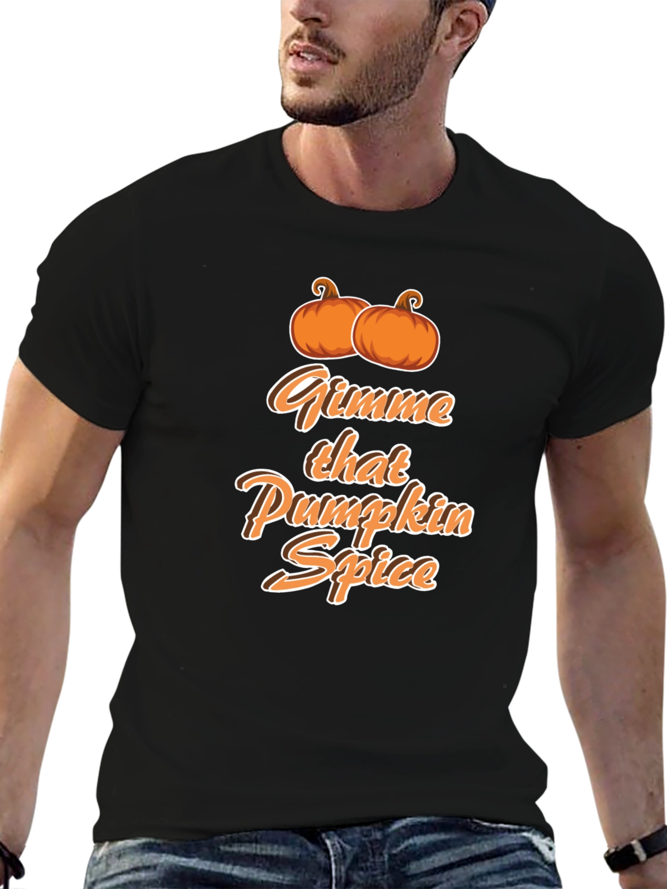Black Gimme That Pumpkin Spice T-Shirt - Fall Apparel view 6