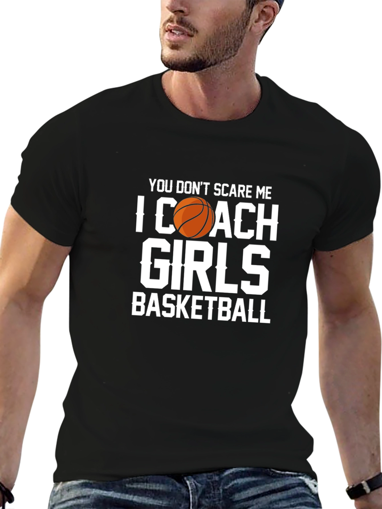 Black Girls Basketball Coach T-Shirt - Funny Gift view 6