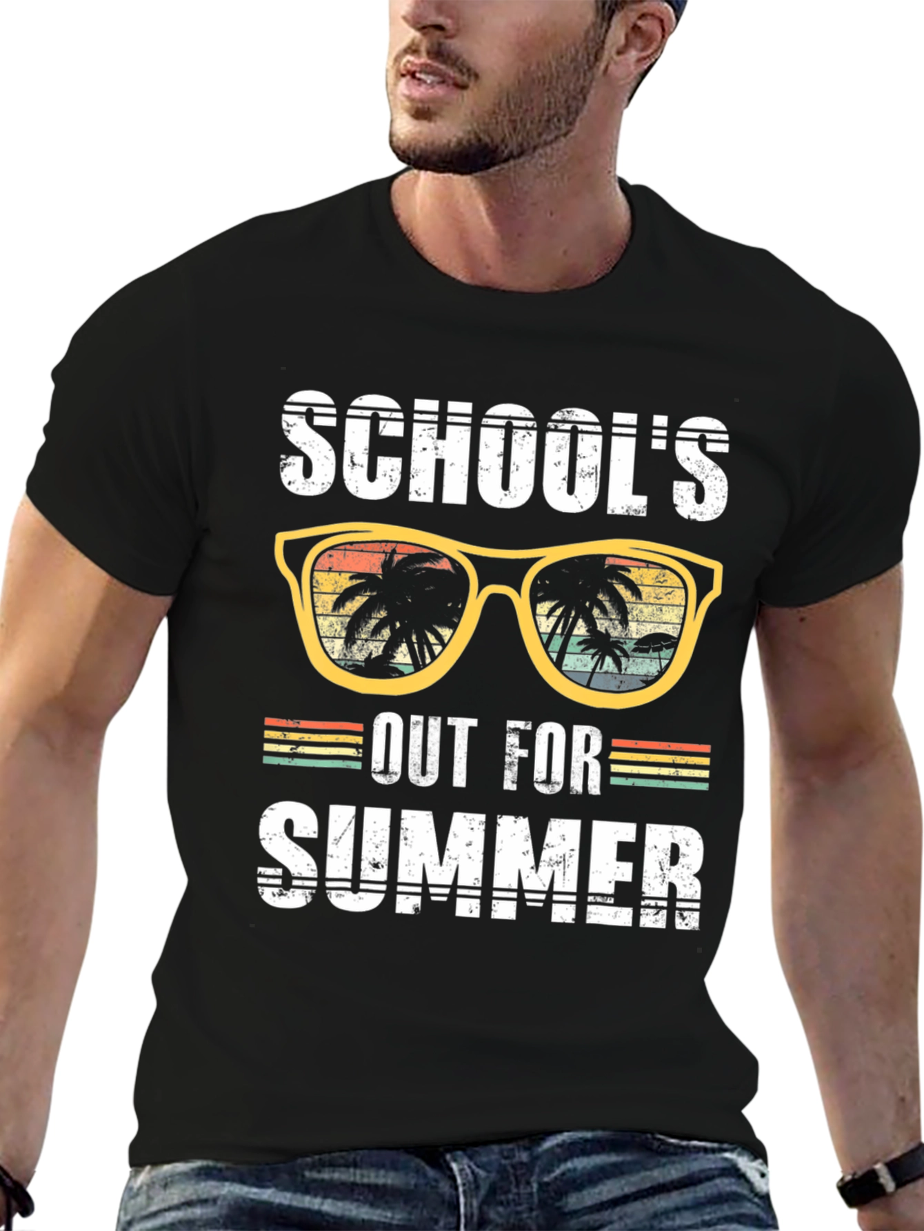 Black School's Out For Summer Graphic T-Shirt view 6