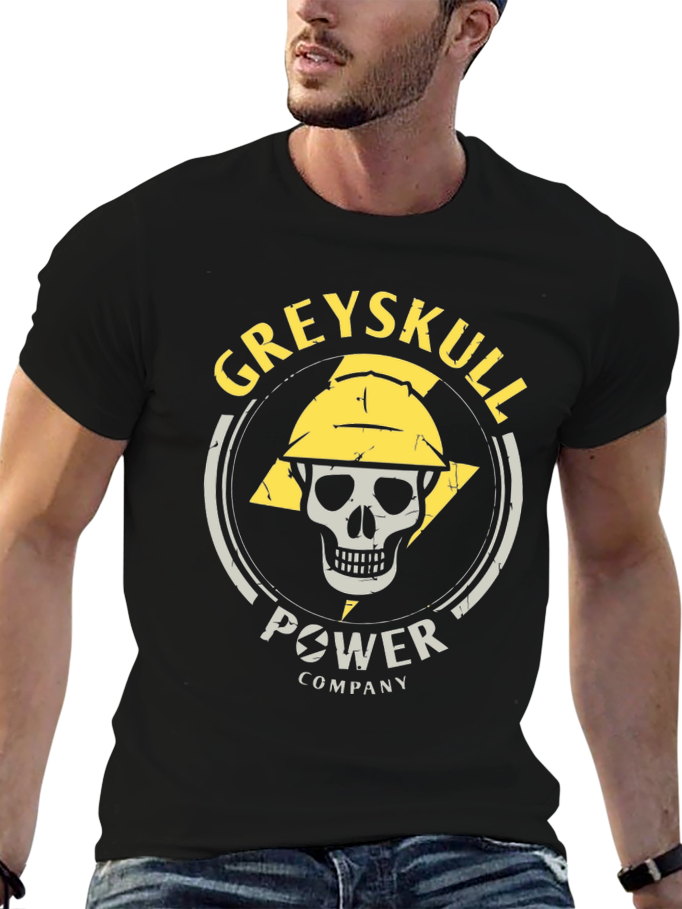 Black Greyskull Power Company Graphic Tee view 6