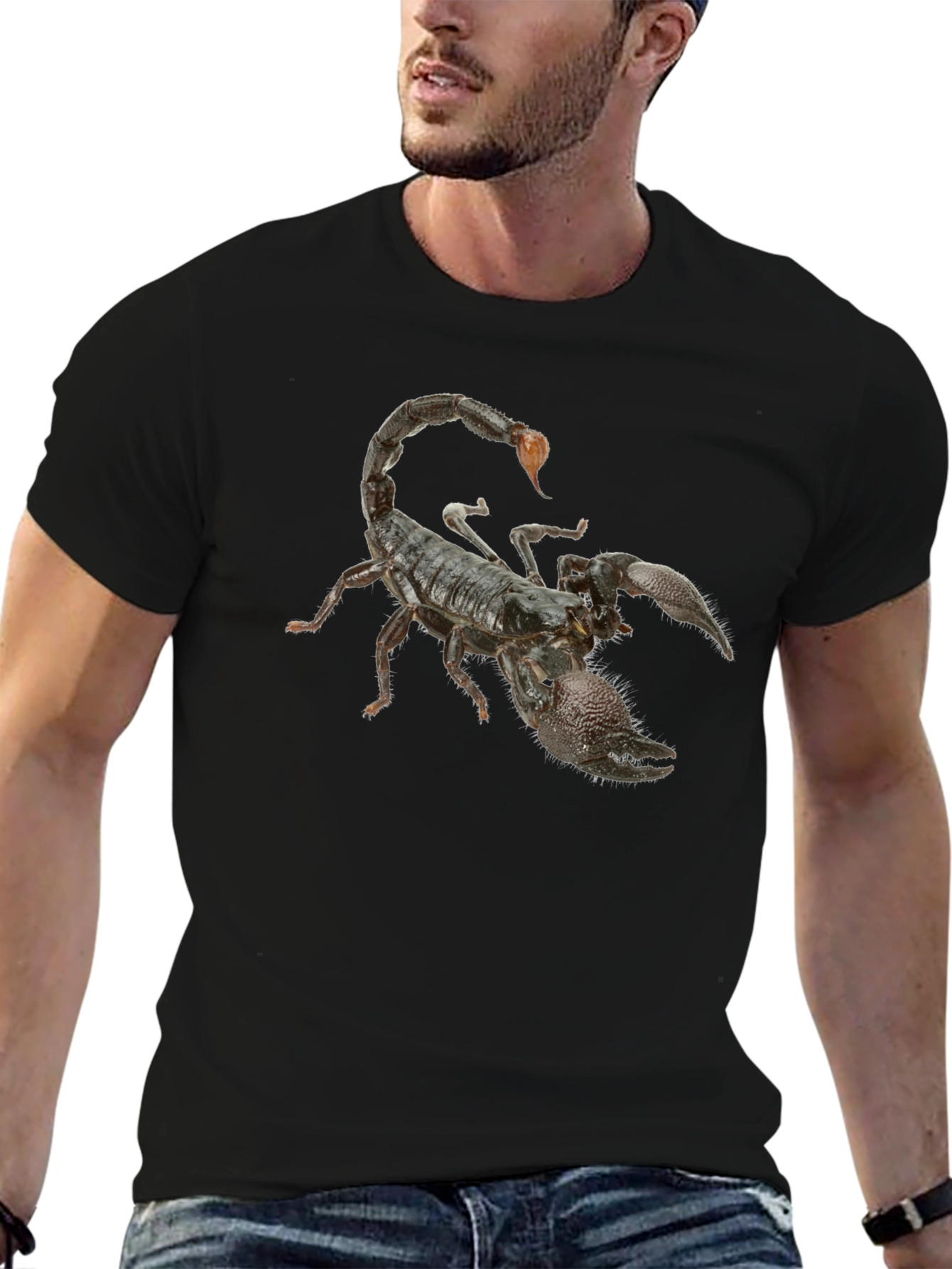 Black Scorpion Graphic Black T-Shirt view 6