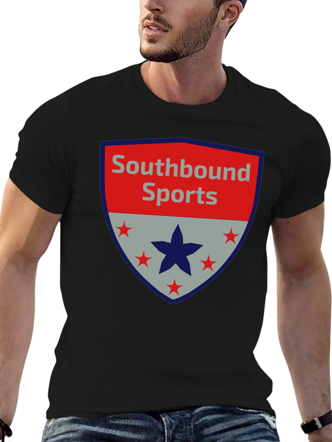 Black Southbound Sports Graphic Tee - Casual Comfort view 6