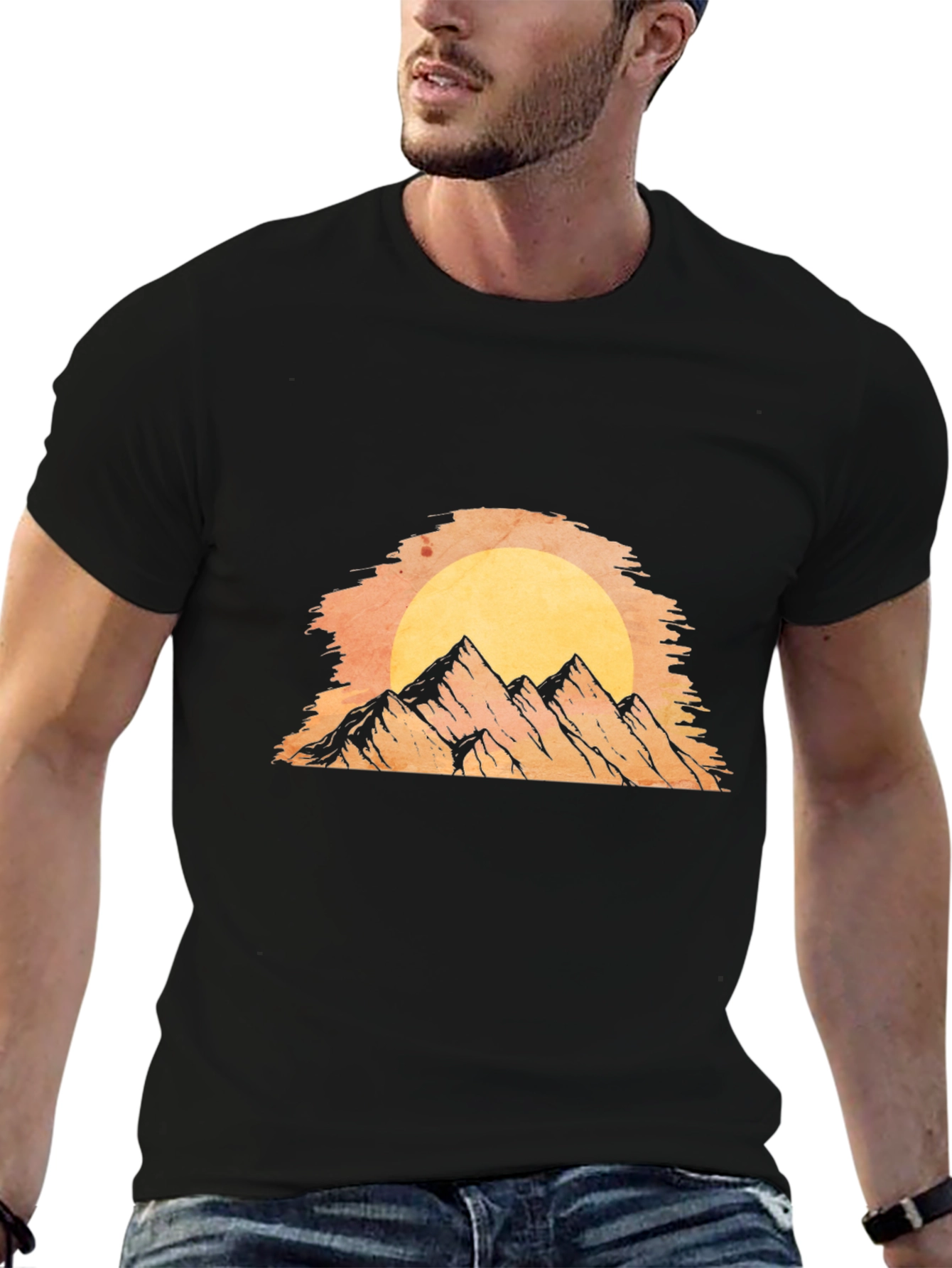 Black Mountain Sunset Graphic Tee view 6
