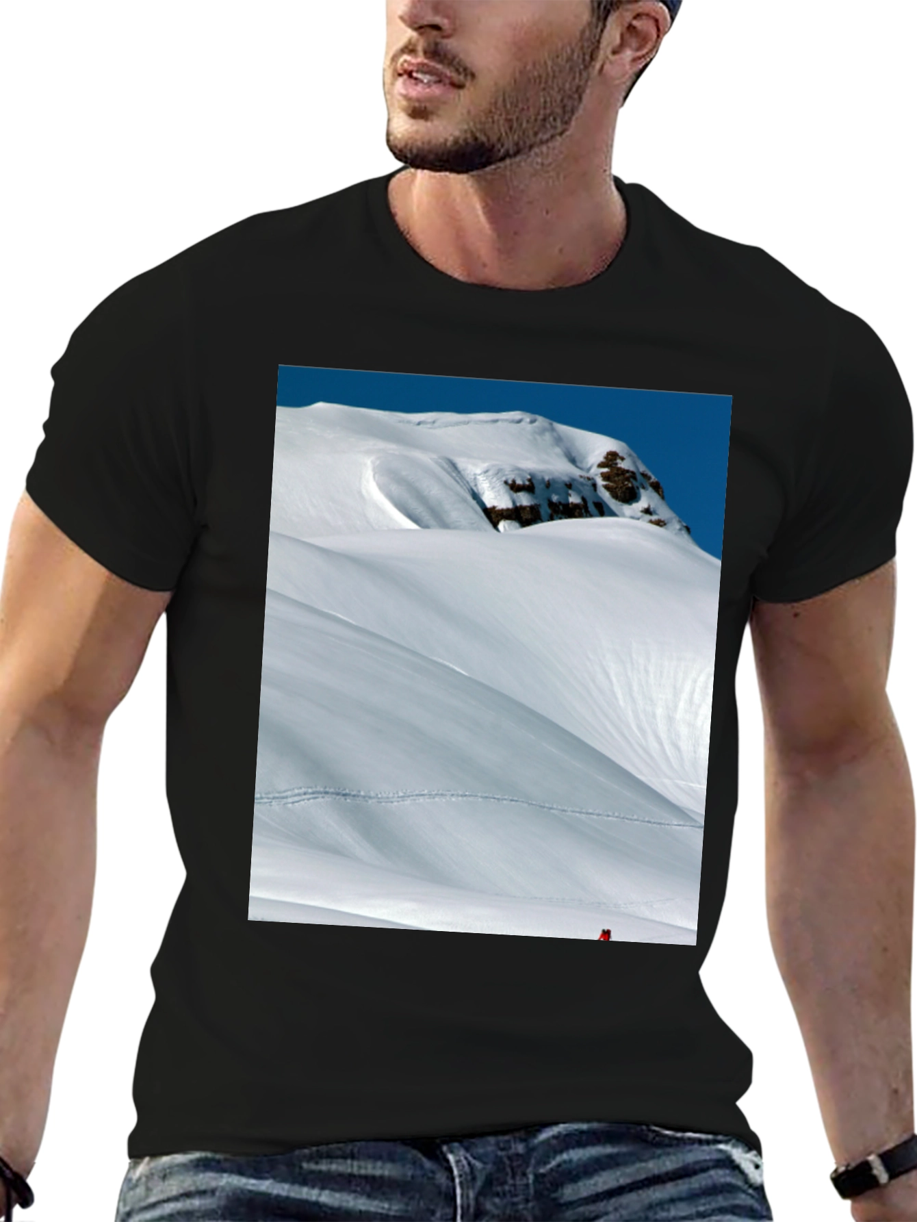 Black Mountainscape Graphic T-Shirt - Adventure Ready! view 6