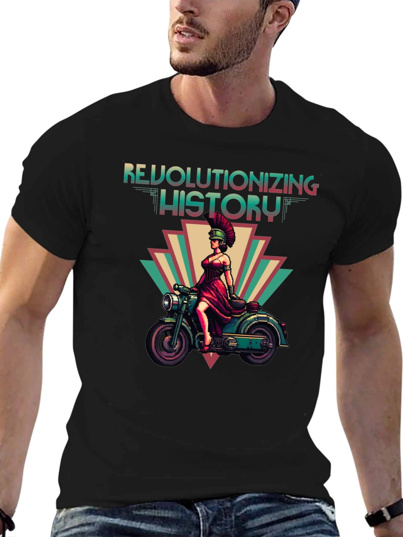 Black Revolutionizing History Graphic Tee view 6