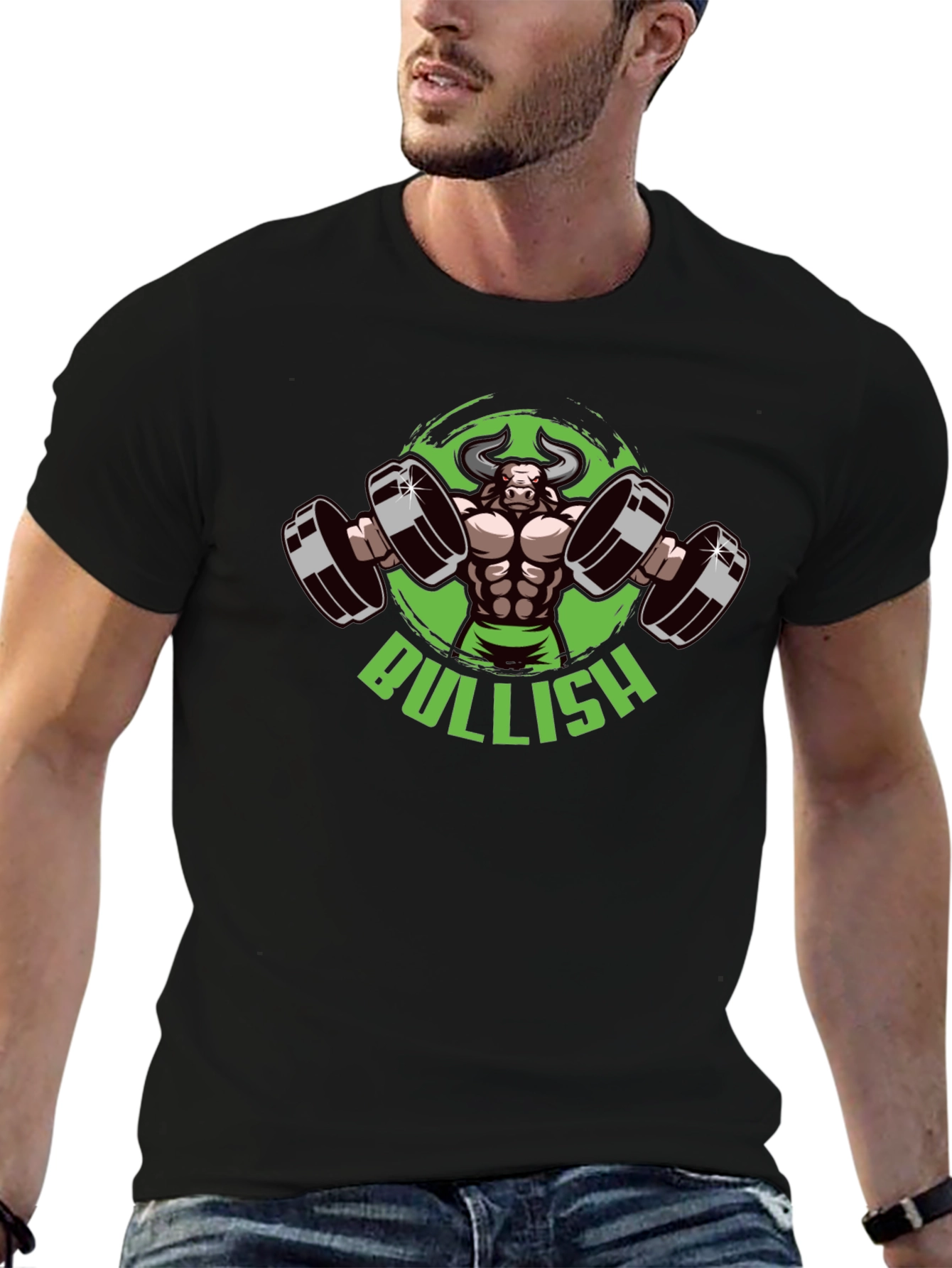 Black Bullish Gym Beast Black T-Shirt view 6