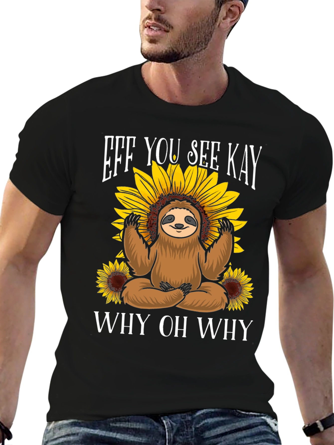 Black Eff You See Kay Sloth T-Shirt view 6