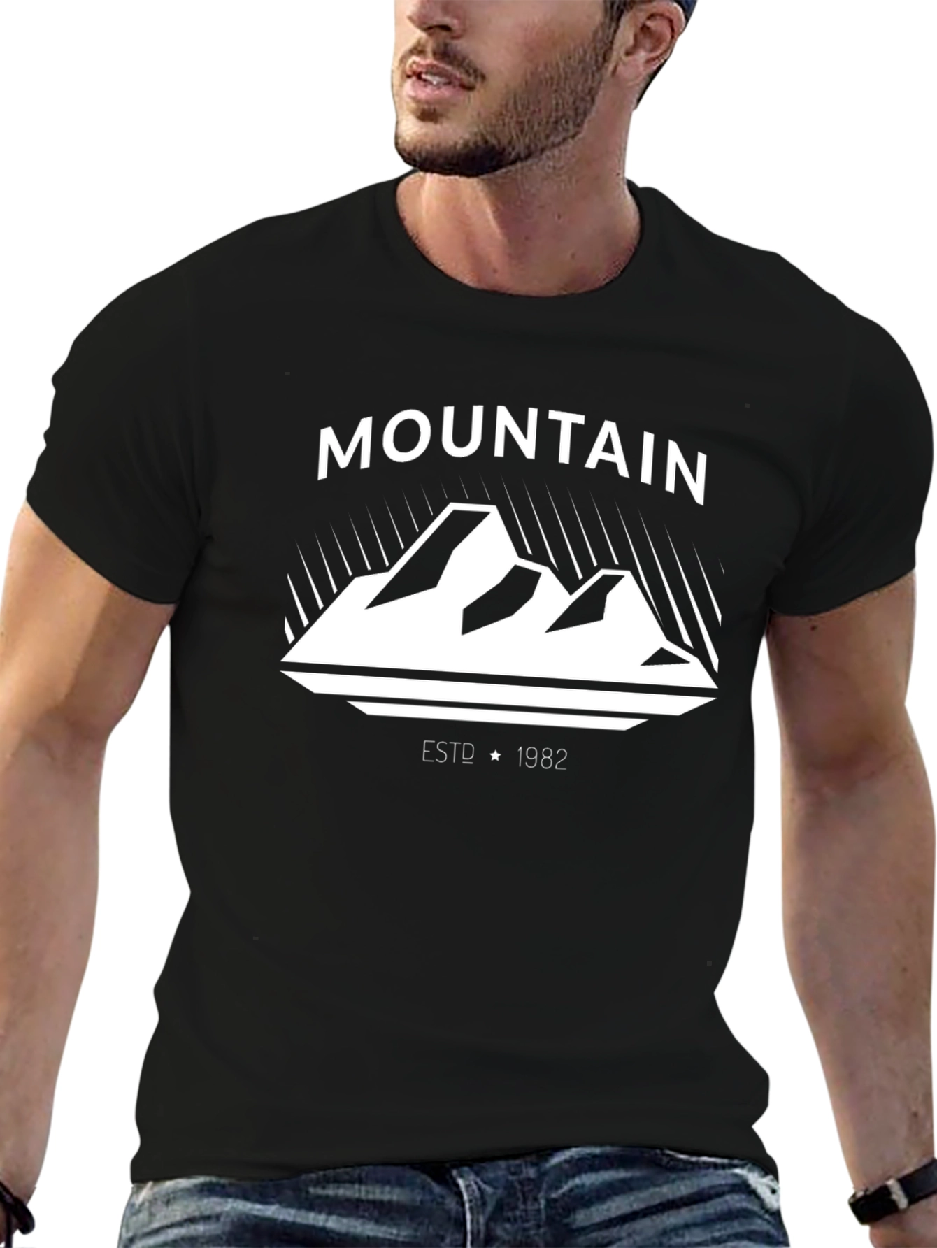 Black Mountain Graphic Black T-Shirt view 6