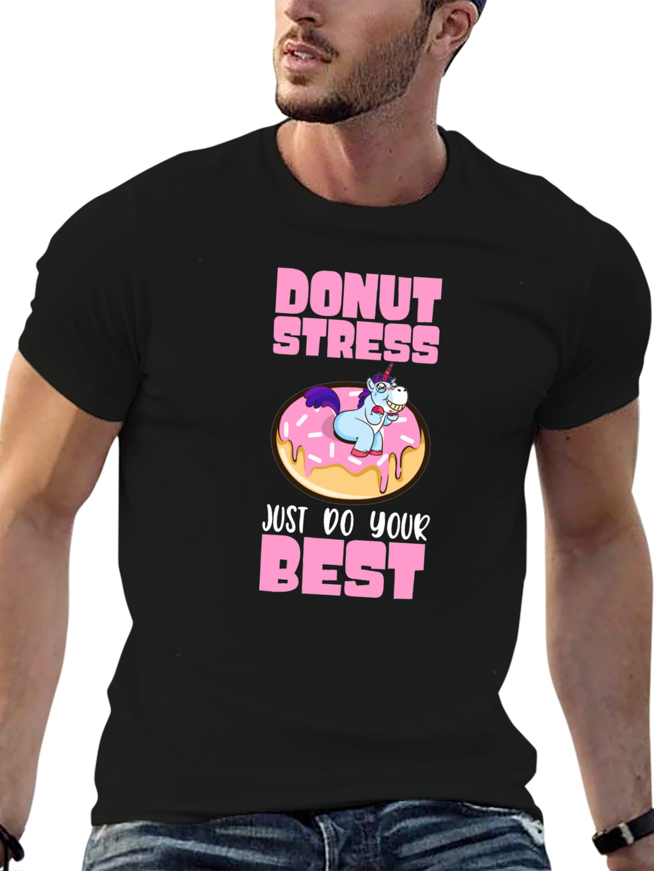 Black Donut Stress T-Shirt view 6
