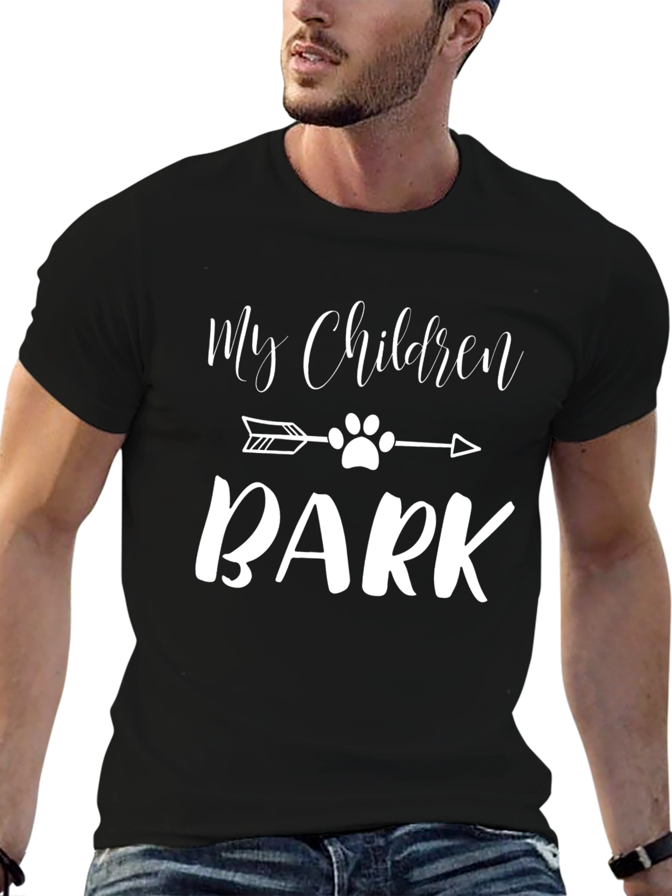 Black My Children Bark T-Shirt - Dog Lover Tee view 6