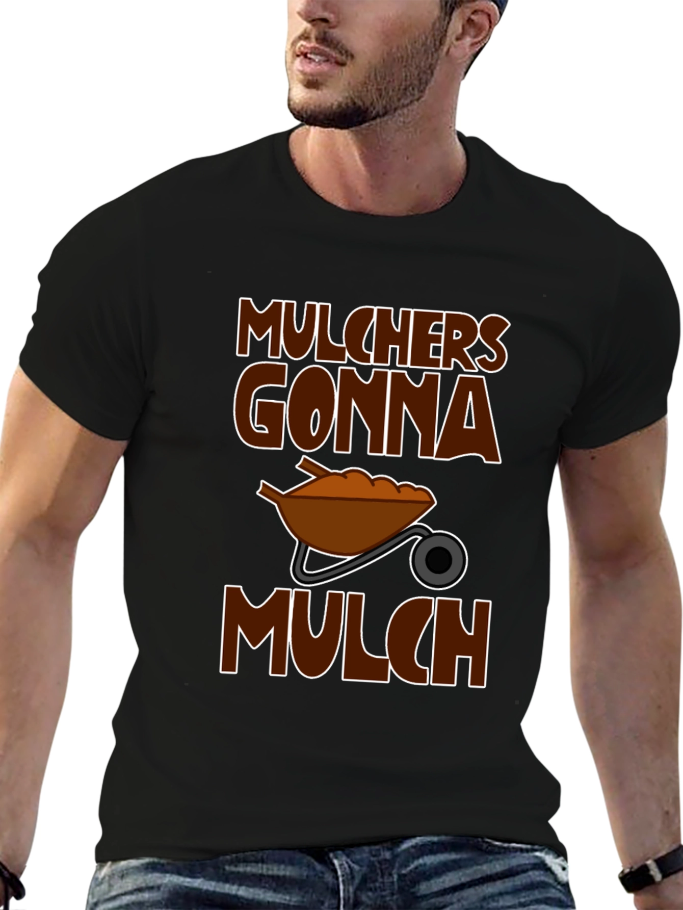 Black Mulchers Gonna Mulch T-Shirt Funny Gardening Tee view 6