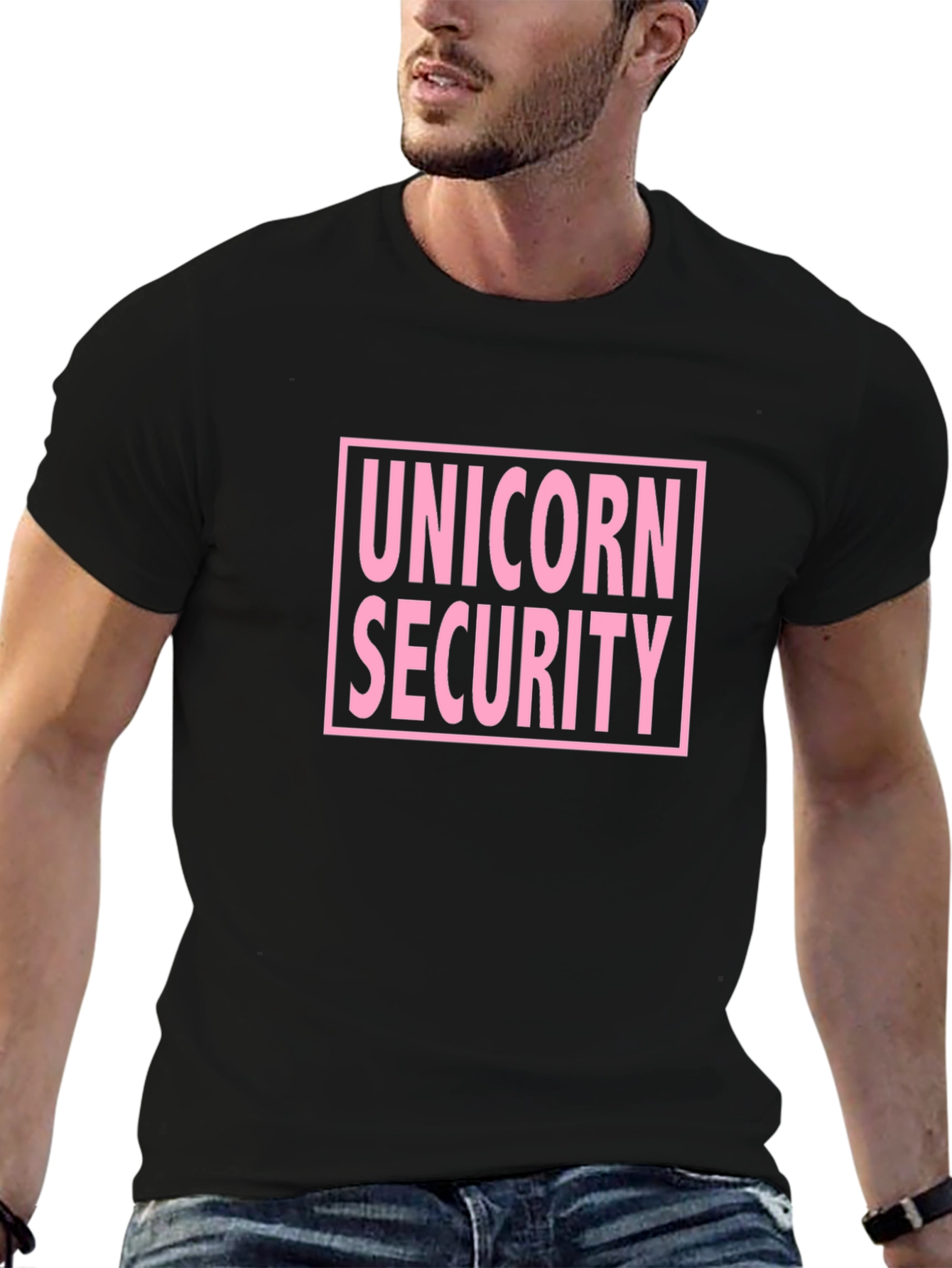 Black Unicorn Security Graphic T-Shirt view 6
