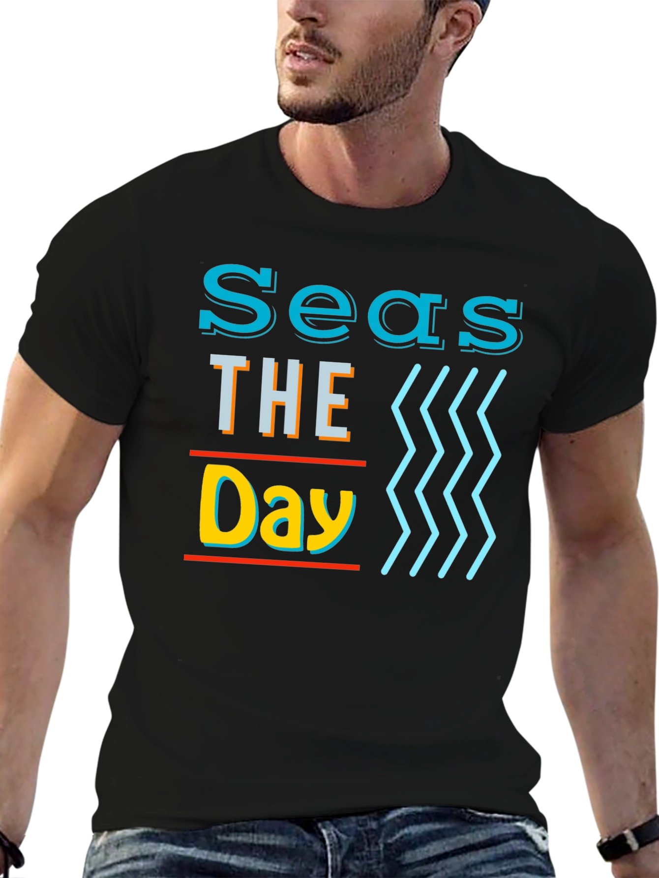 Seas The Day Graphic T-Shirt - 6