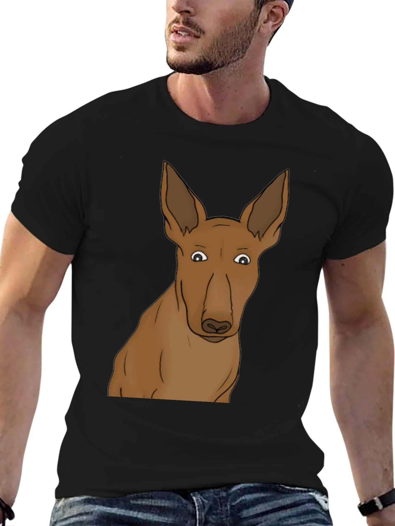 Black Dog Graphic Black T-Shirt view 6