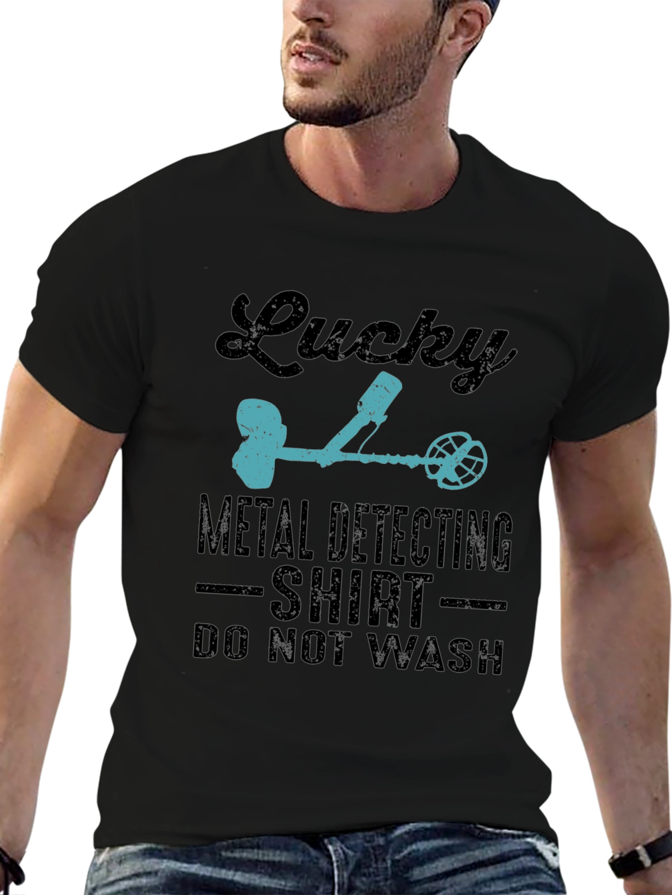Lucky Metal Detecting Shirt - Novelty Detectorist Tee - 6