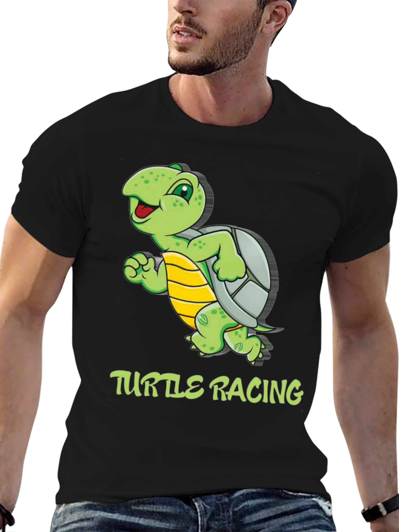 Black Turtle Racing Graphic T-Shirt view 6