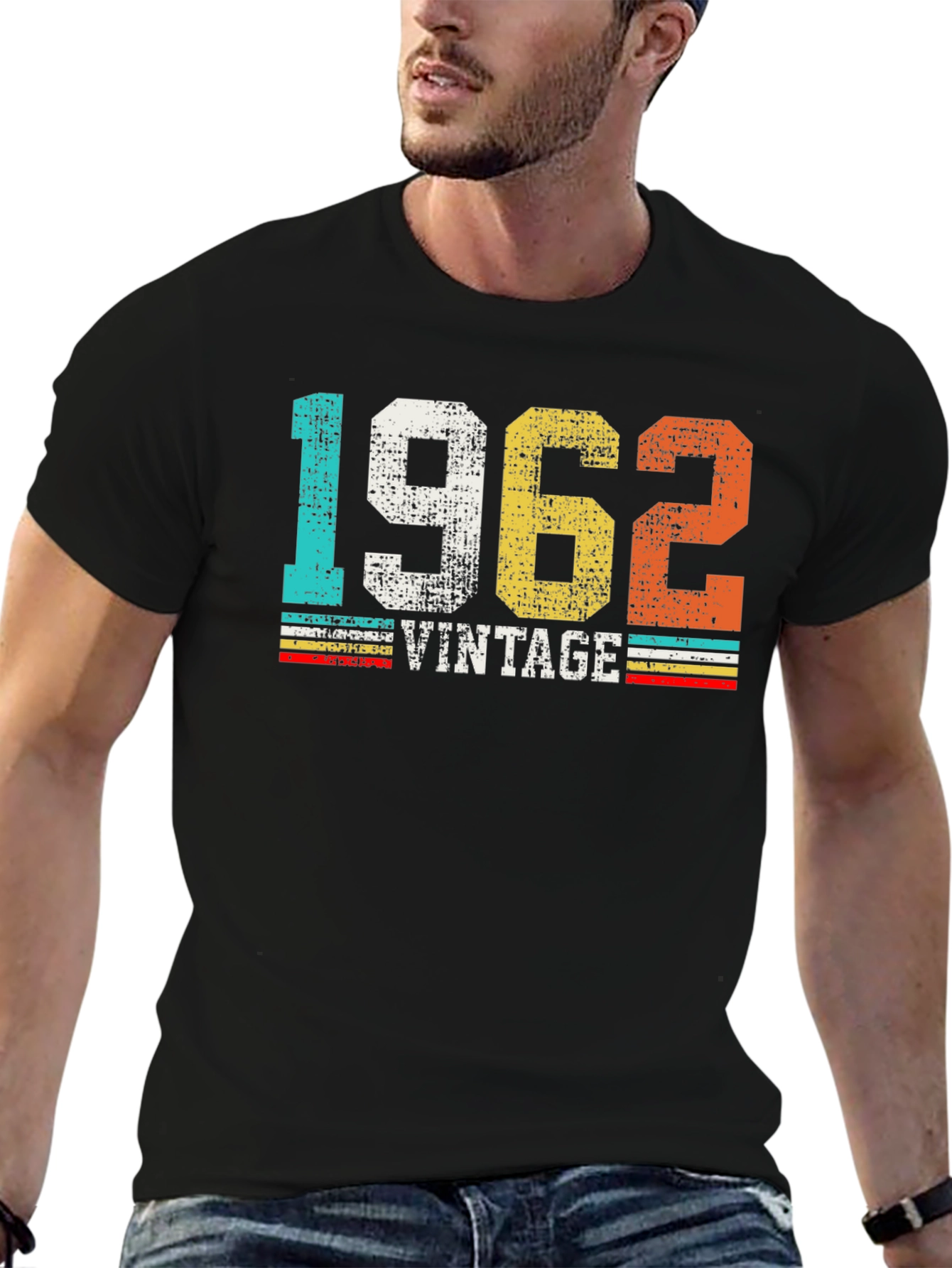 Black Vintage 1962 Graphic Tee view 6