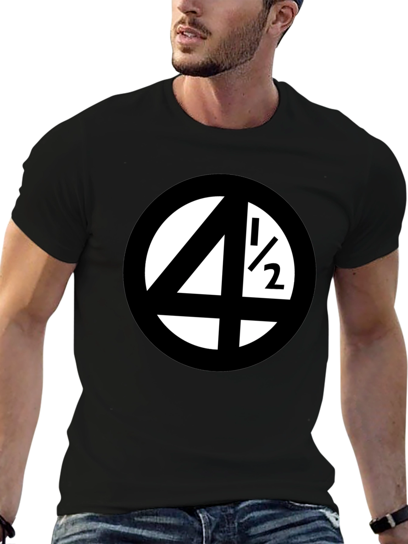 Black Novelty 4 1/2 Graphic Tee - Black T-Shirt view 6