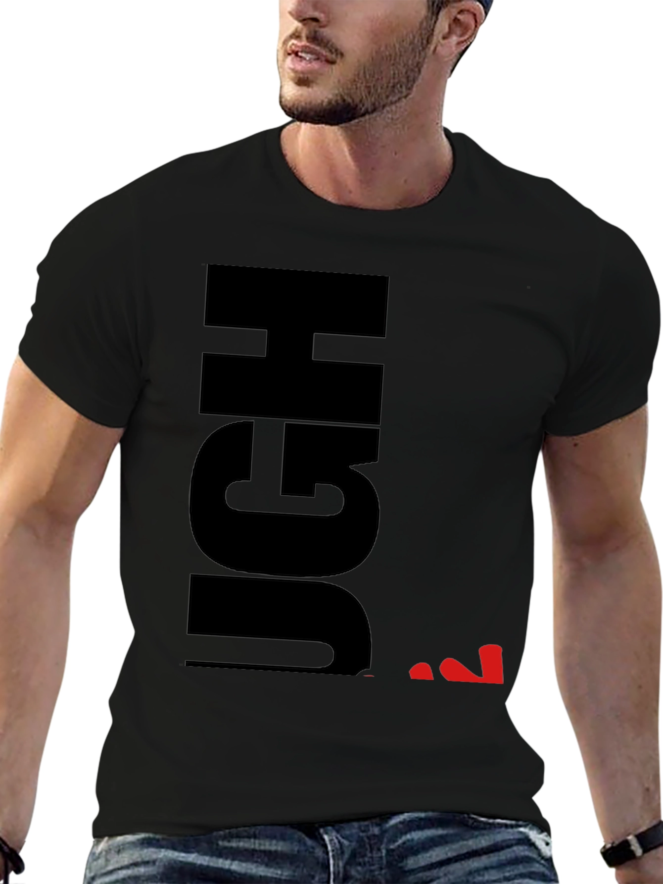 Black Ugh Sarcastic Graphic T-Shirt - Black view 6