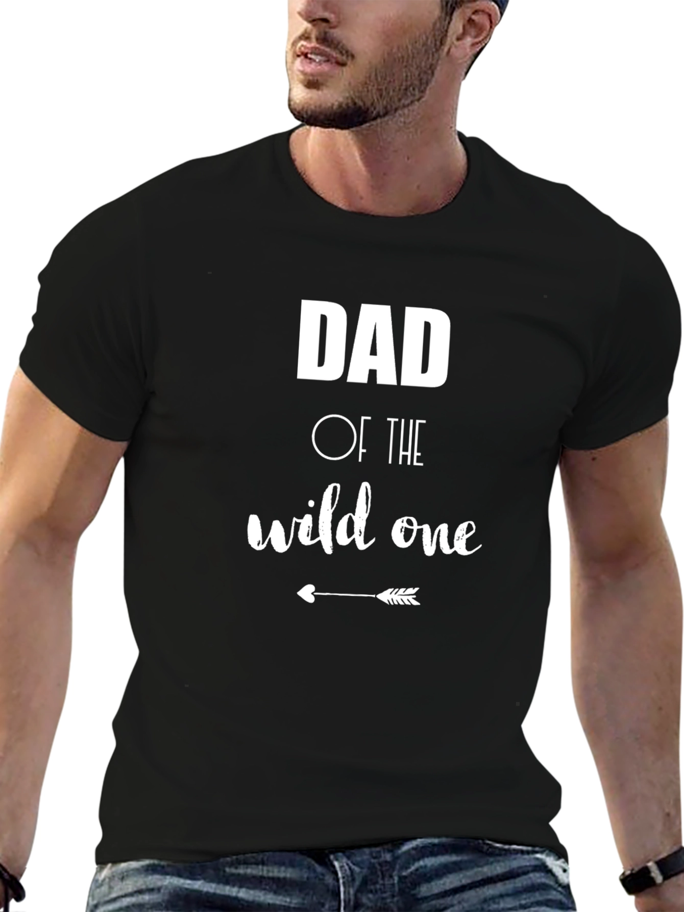 Black Dad of the Wild One Graphic T-Shirt view 6