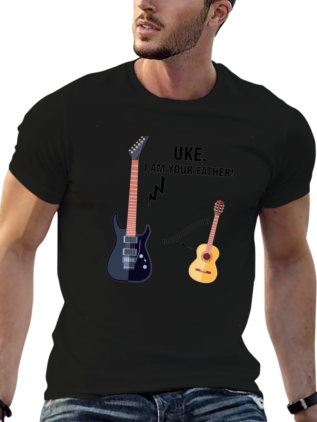 Black Uke I am Your Father T-Shirt view 6