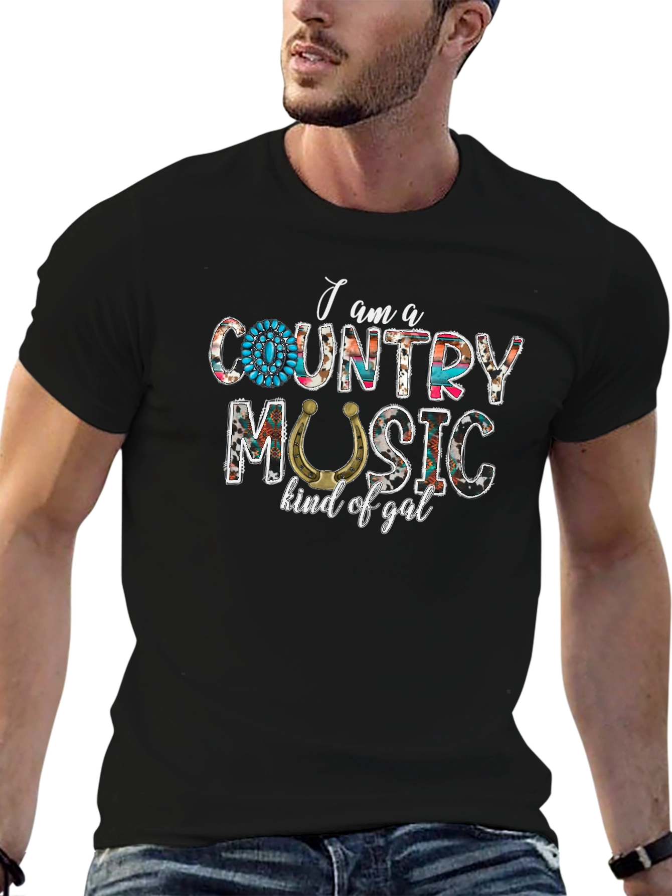Black Country Music Kind of Gal Graphic Tee view 6