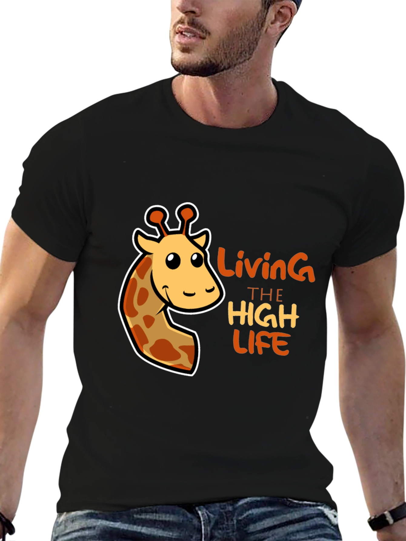 Black Giraffe High Life T-Shirt view 6
