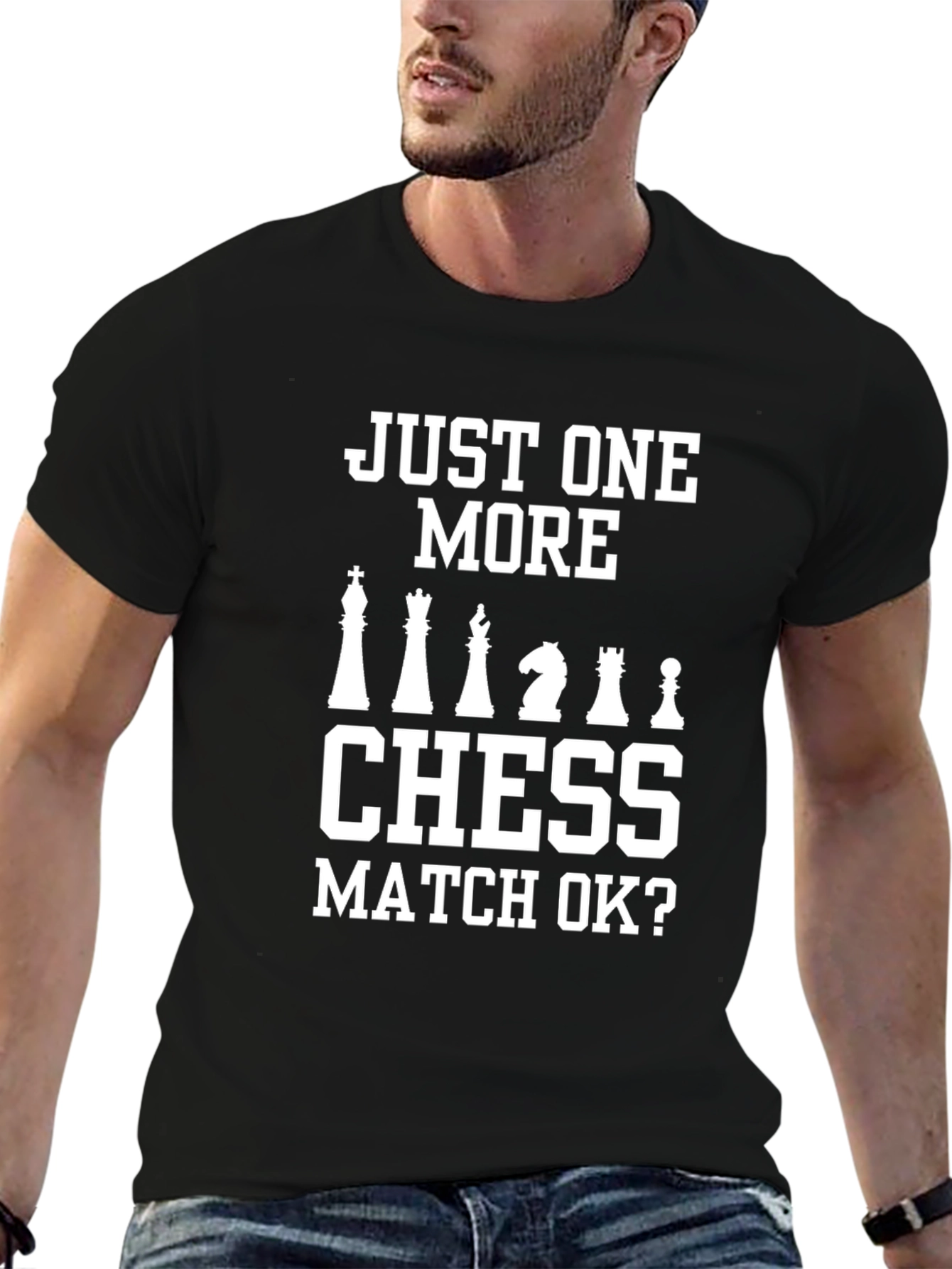Black Chess Match Graphic Tee - Just One More view 6