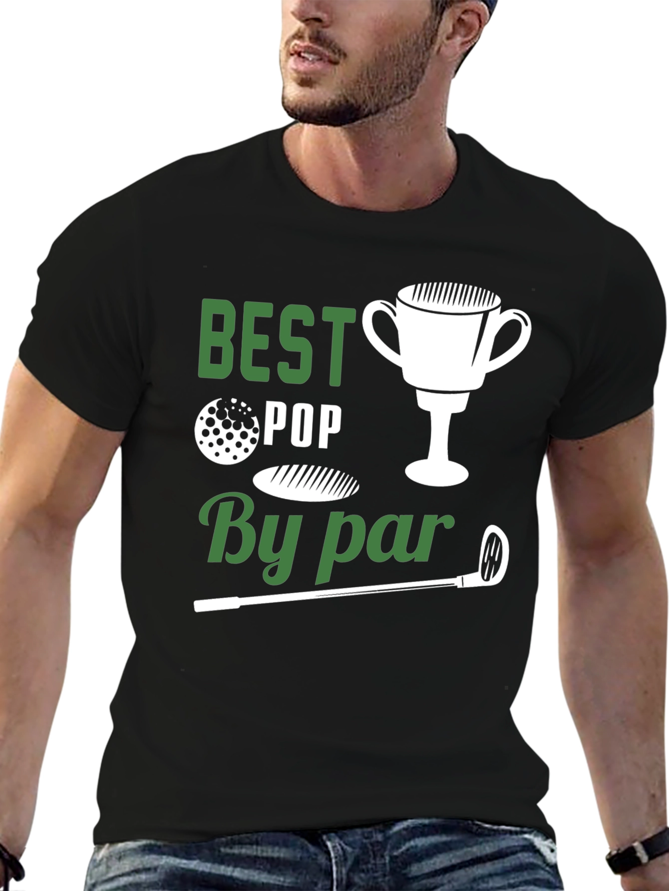 Black Best Pop By Par Golf T-Shirt view 6