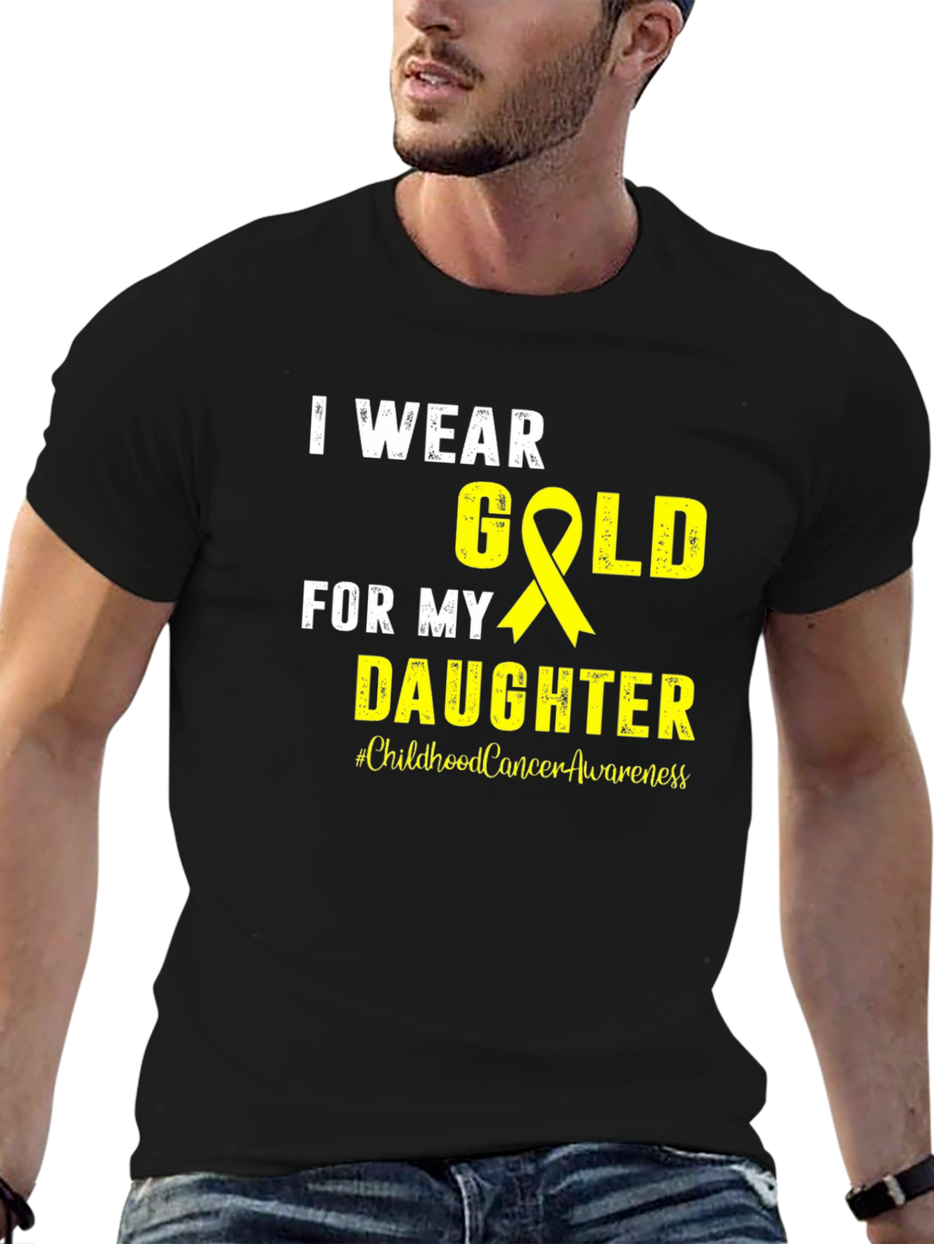 I Wear Gold for My Daughter T-Shirt - 6